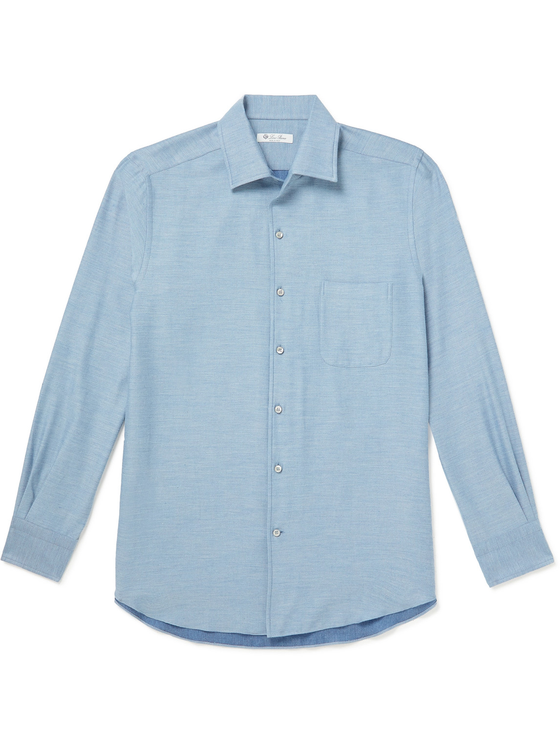 Loro Piana André Cotton And Cashmere-blend Twill Shirt In Unknown