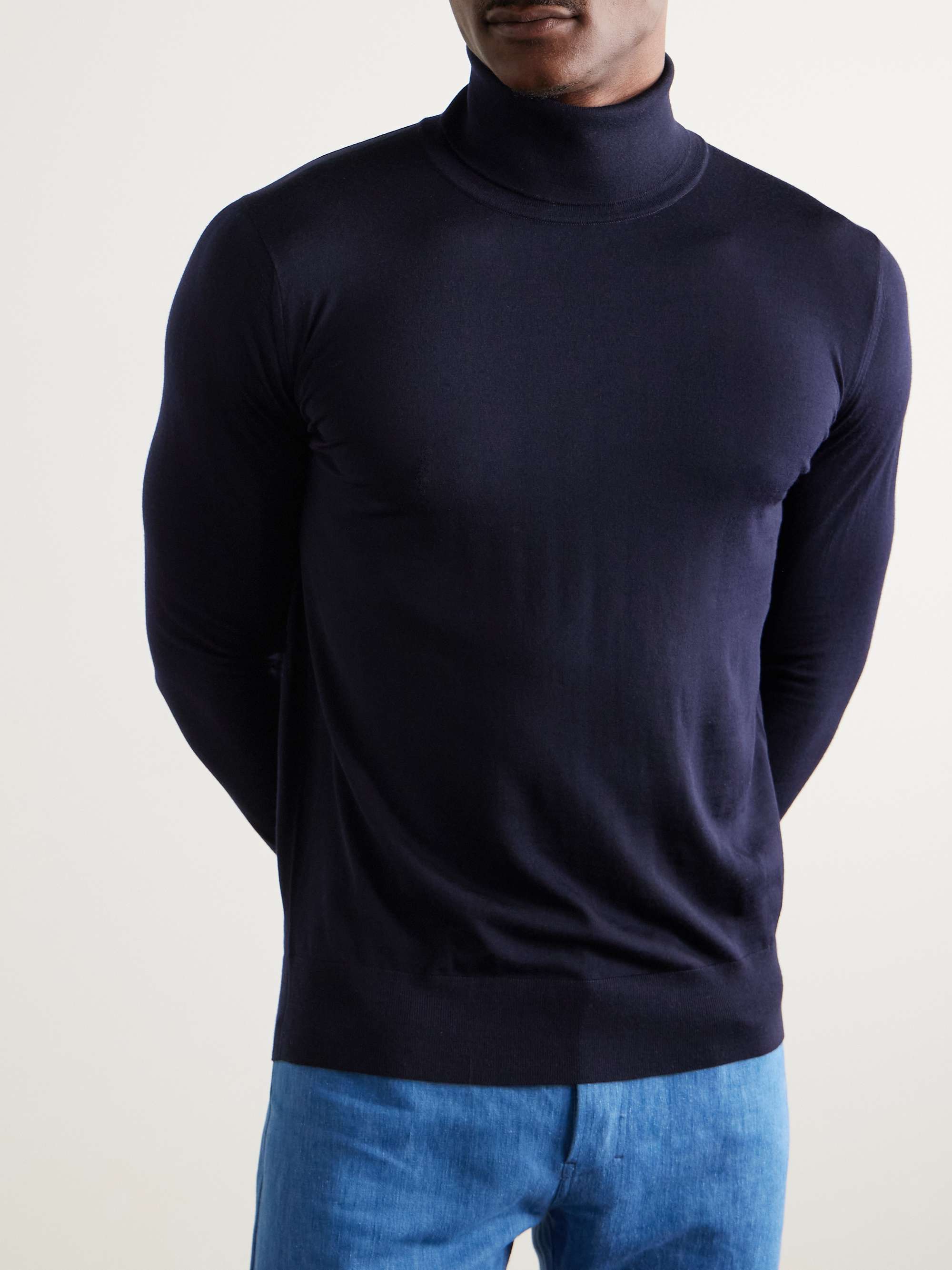 LORO PIANA Wool Rollneck Sweater