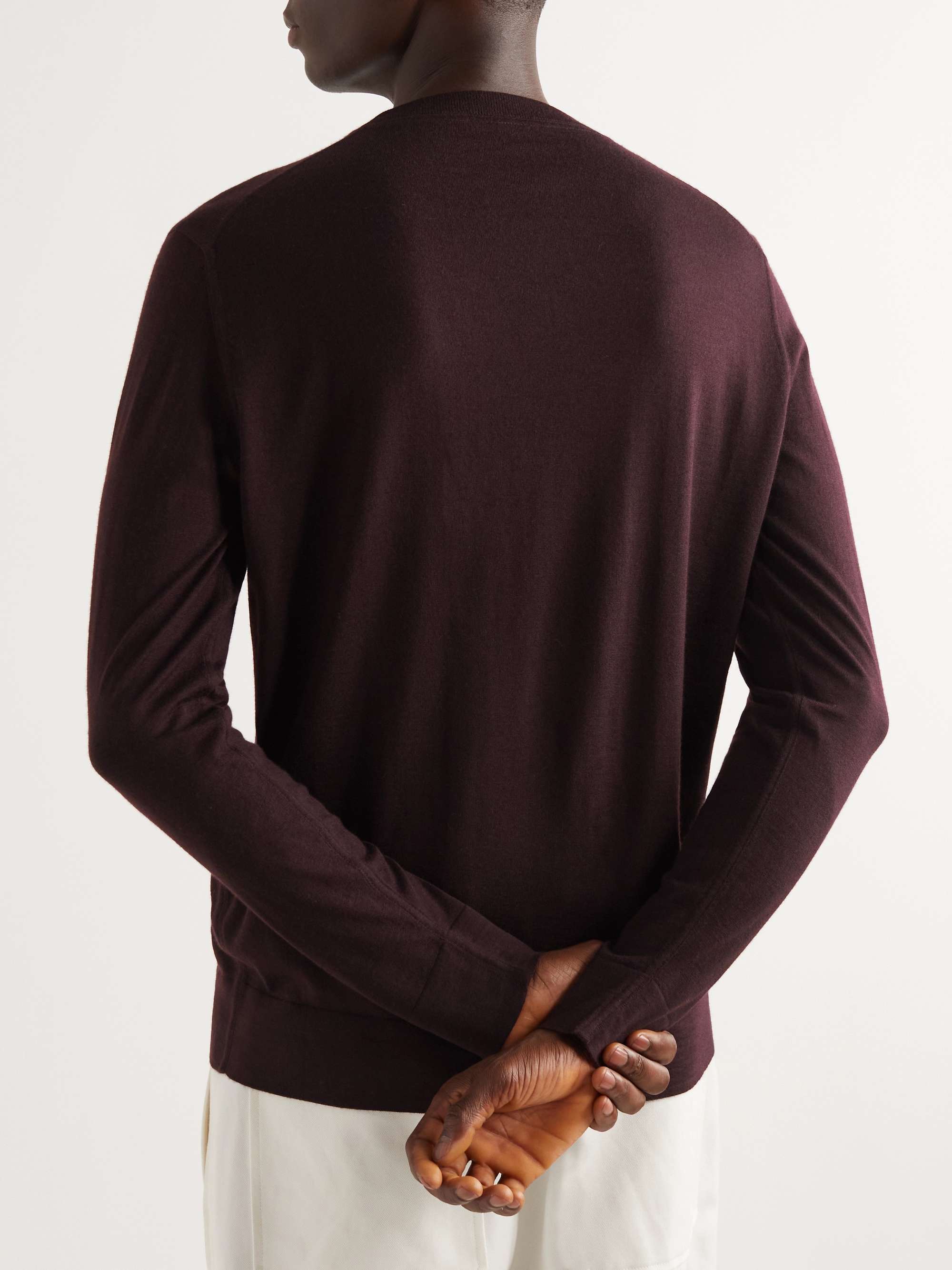 LORO PIANA Silk, Wool and Cashmere-Blend Sweater