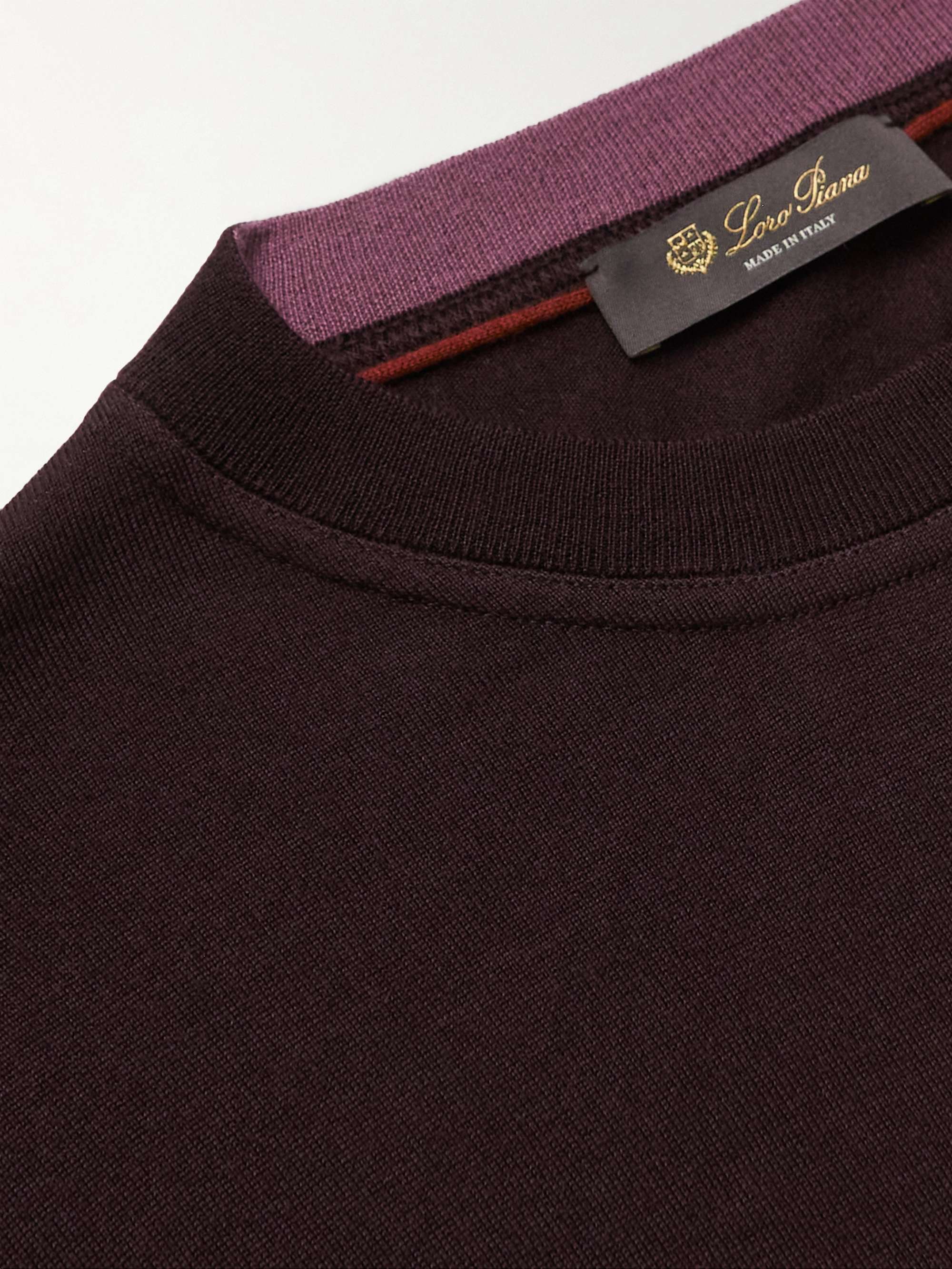 LORO PIANA Silk, Wool and Cashmere-Blend Sweater