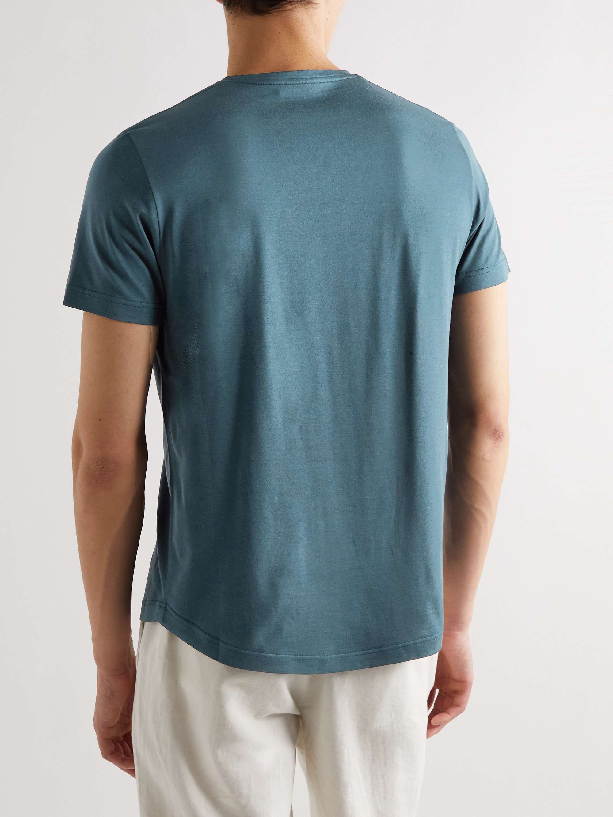 LORO PIANA Slim-Fit Silk and Cotton-Blend Jersey T-Shirt