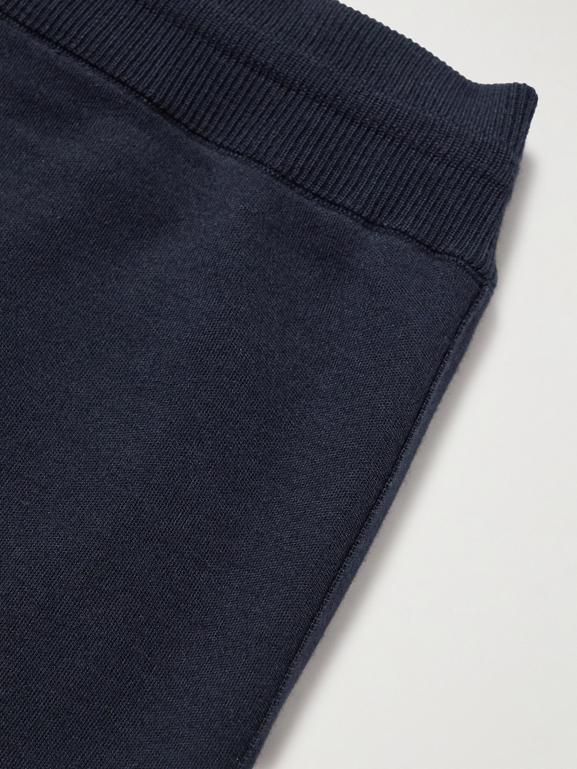 Shop Loro Piana Balfour Cashmere, Virgin Wool And Silk-blend Sweatpants In Blue