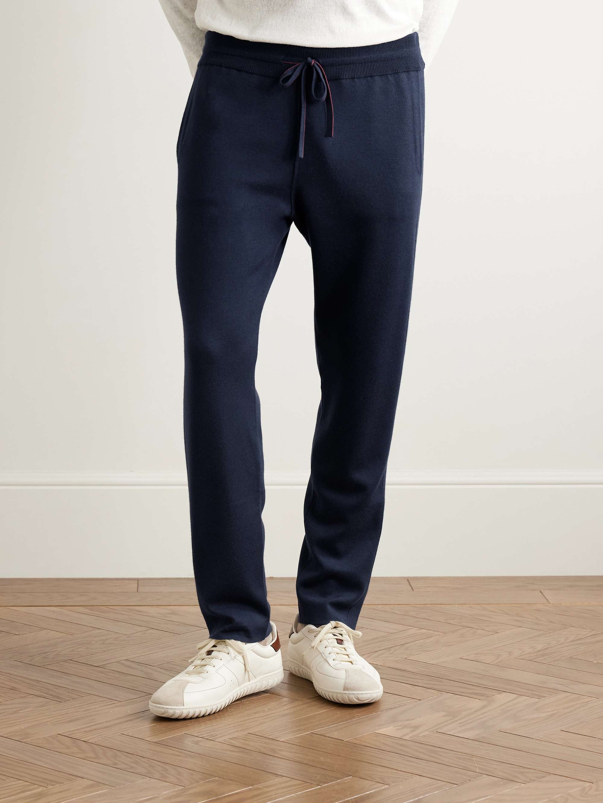 LORO PIANA Balfour Cashmere, Virgin Wool and Silk-Blend Sweatpants