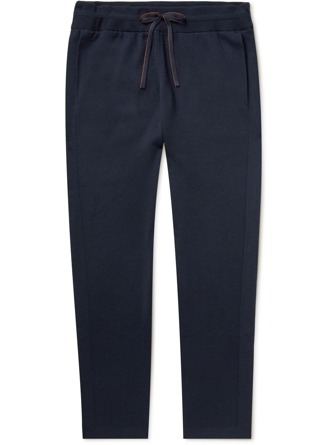 Loro Piana Balfour Cashmere, Virgin Wool And Silk-blend Sweatpants In Blue