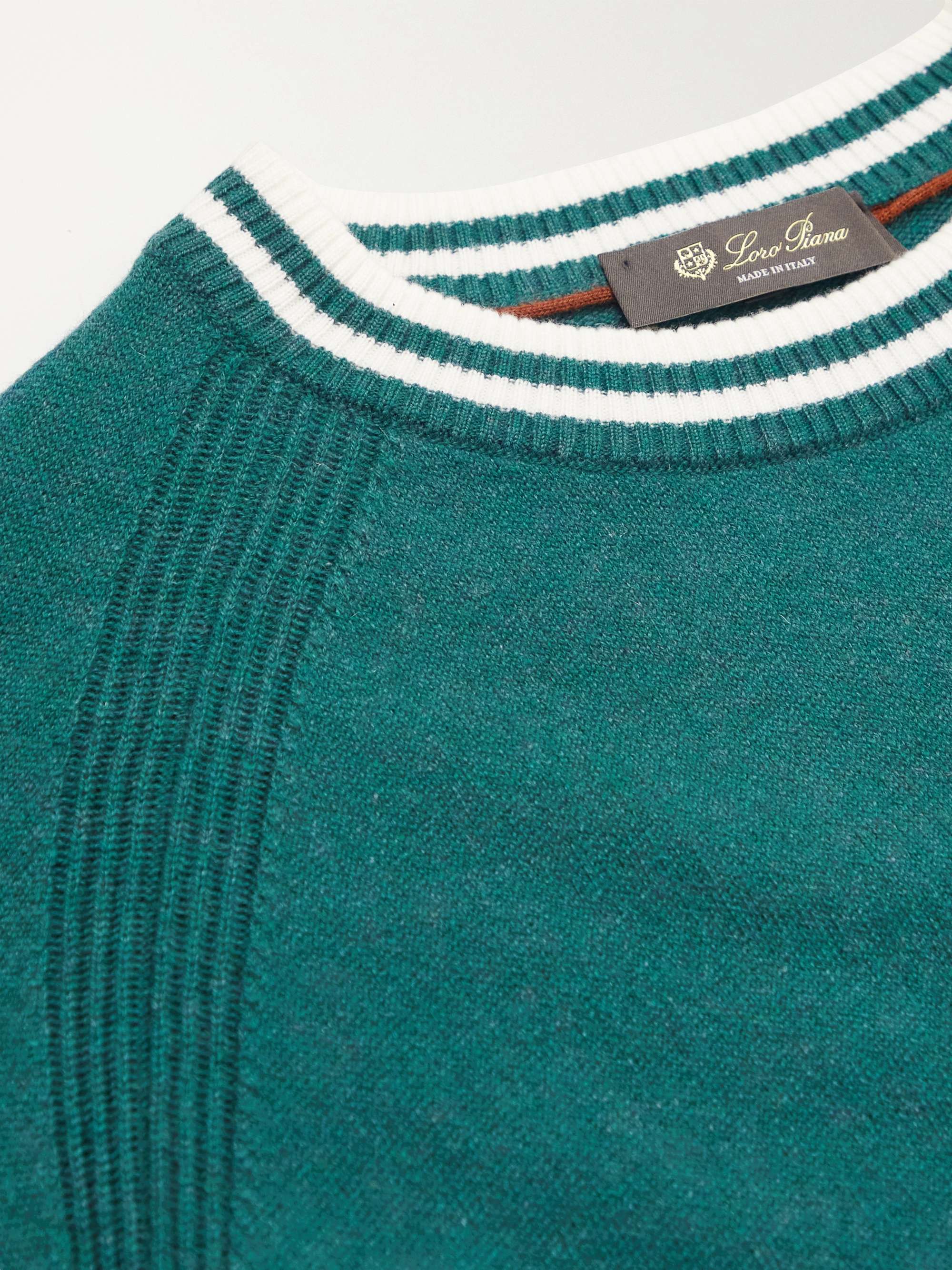 LORO PIANA Wallace Striped Cashmere Sweater