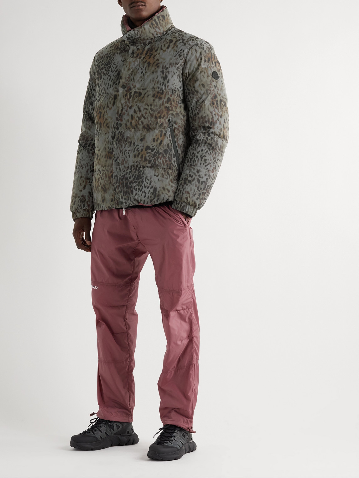 Moncler Genius 2 Moncler 1952 Reflective Reversible Cheetah-print Shell Down Jacket In White