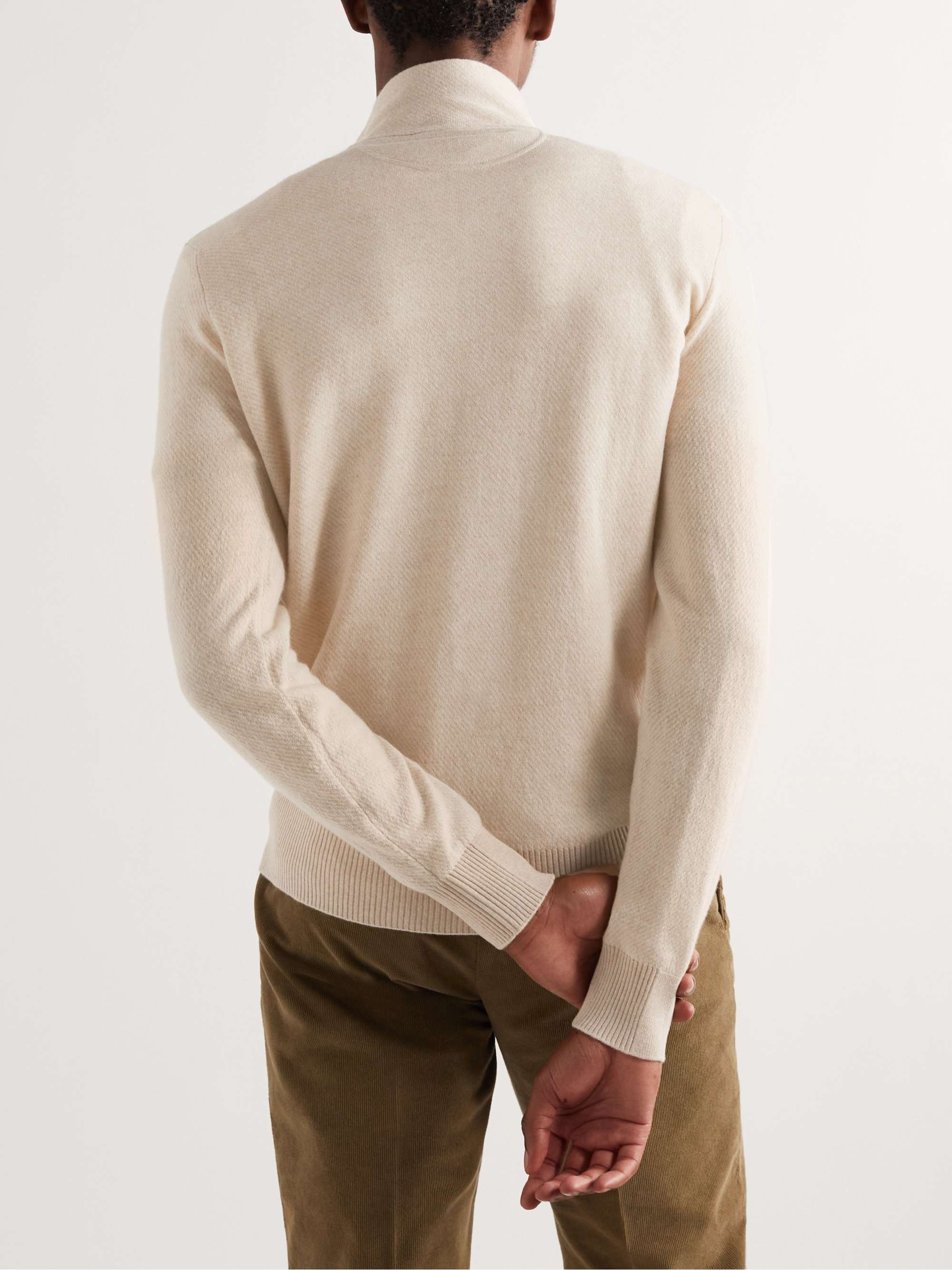 LORO PIANA Slim-Fit Cashmere Half-Zip Sweater