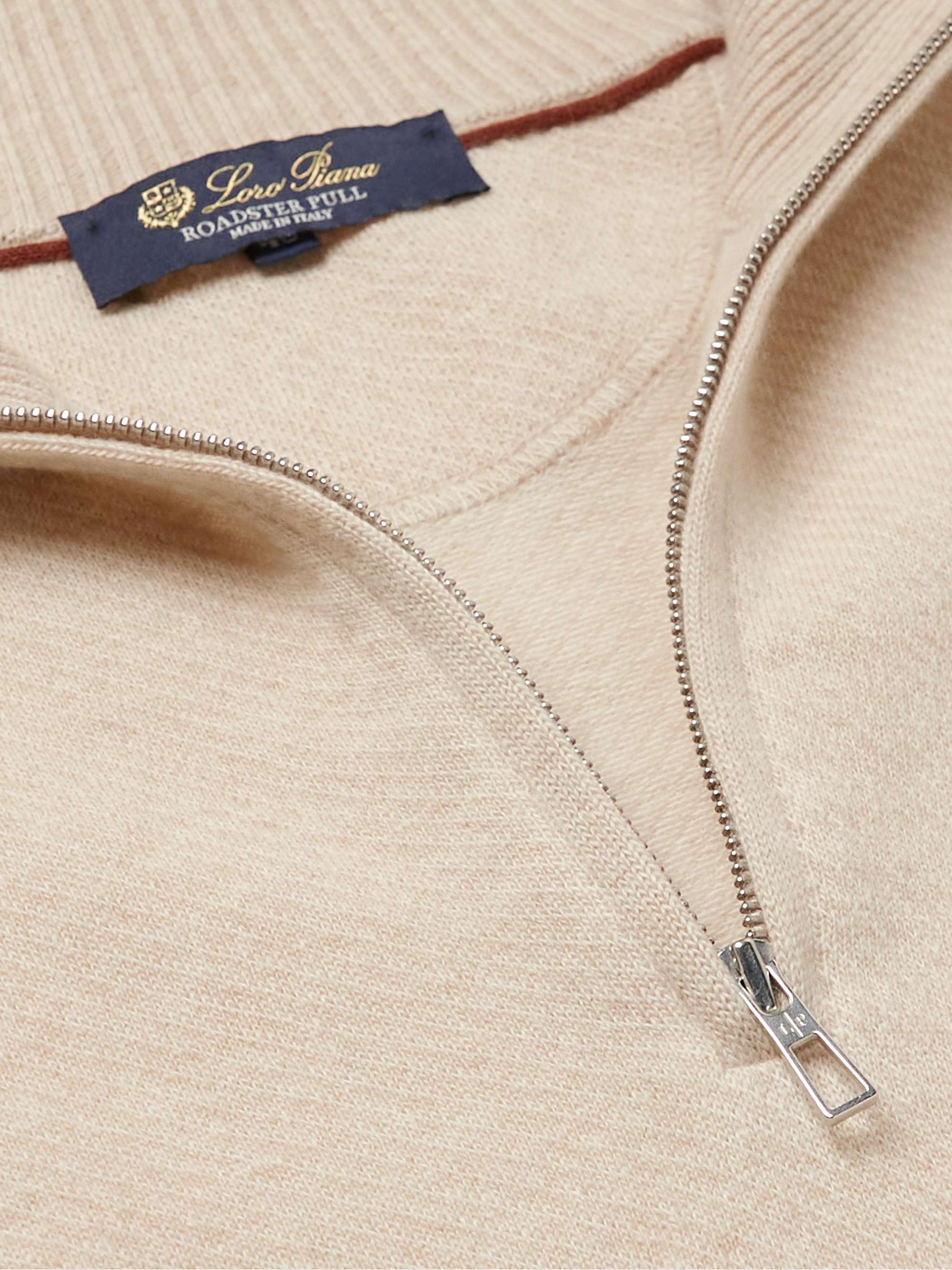 LORO PIANA Slim-Fit Cashmere Half-Zip Sweater