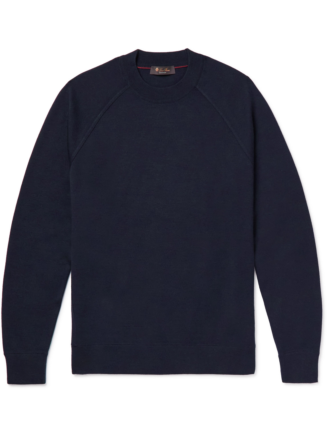 Loro Piana Balfour Knitted Sweatshirt In Blue_navy