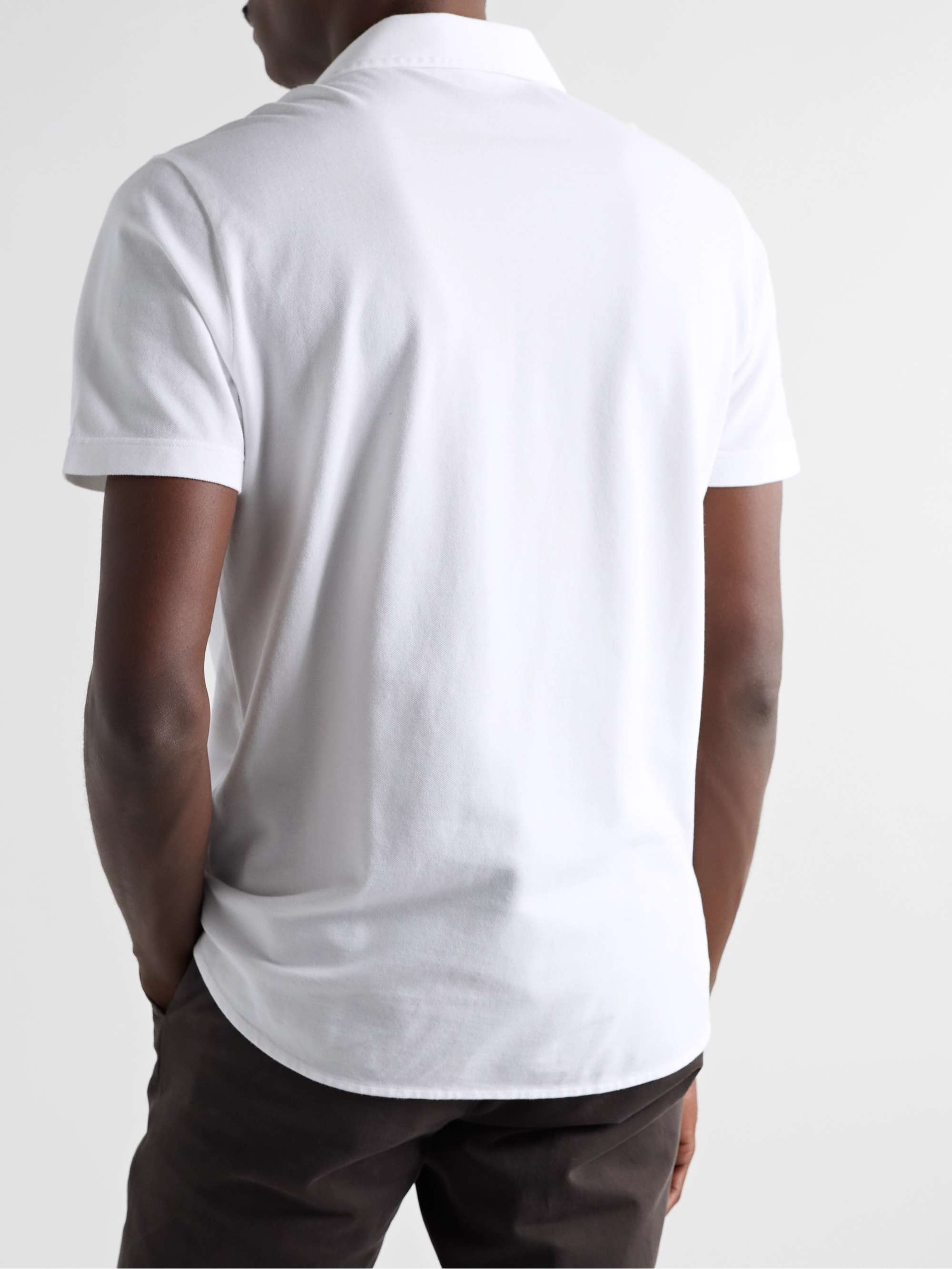 LORO PIANA Cotton-Piqué Polo Shirt