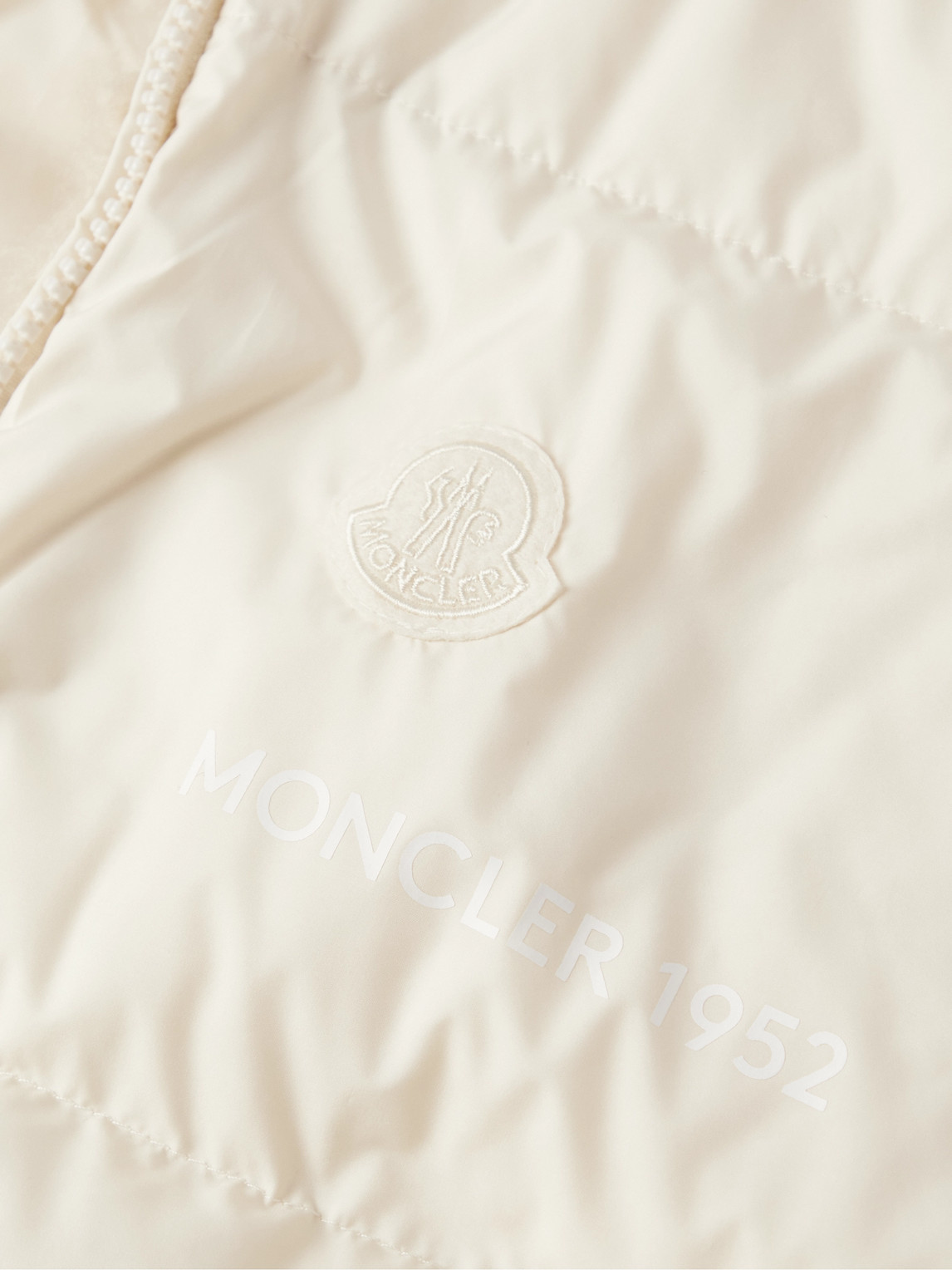 Shop Moncler Genius 2 Moncler 1952 Monnow Reversible Shell And Faux Shearling Down Jacket In Neutrals