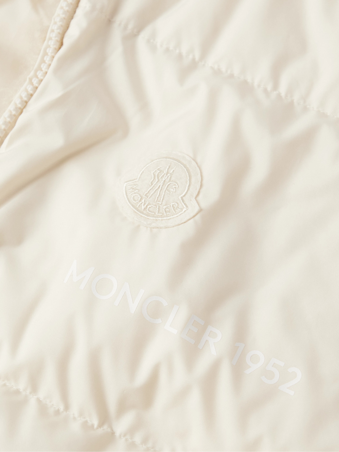 Moncler Genius 2 Moncler 1952 Monnow Reversible Shell And Faux Shearling Down Jacket In Neutrals