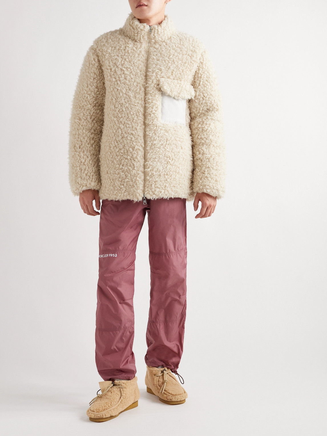 Shop Moncler Genius 2 Moncler 1952 Monnow Reversible Shell And Faux Shearling Down Jacket In Neutrals