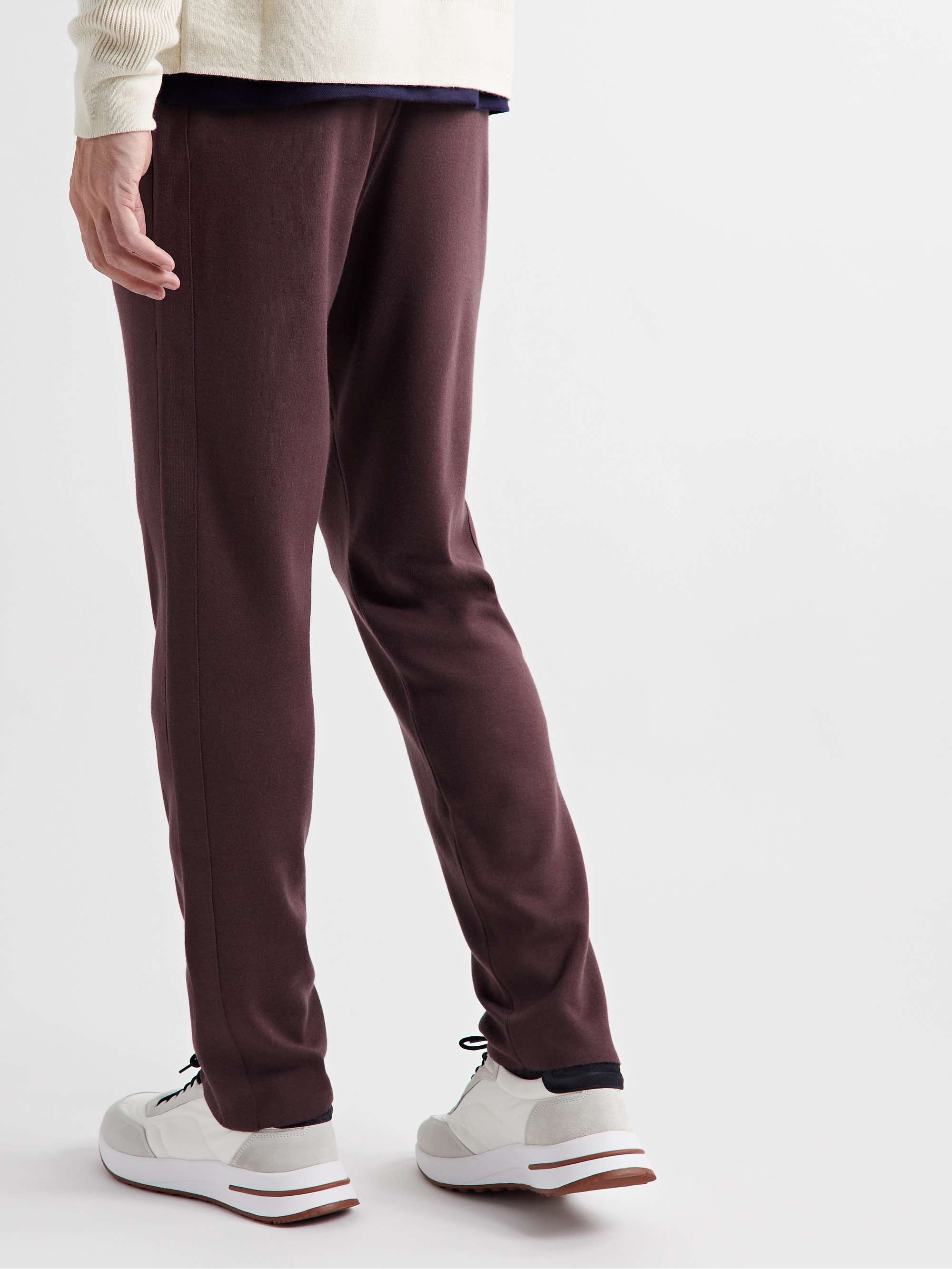 LORO PIANA Tapered Cashmere, Virgin Wool and Silk-Blend Sweatpants