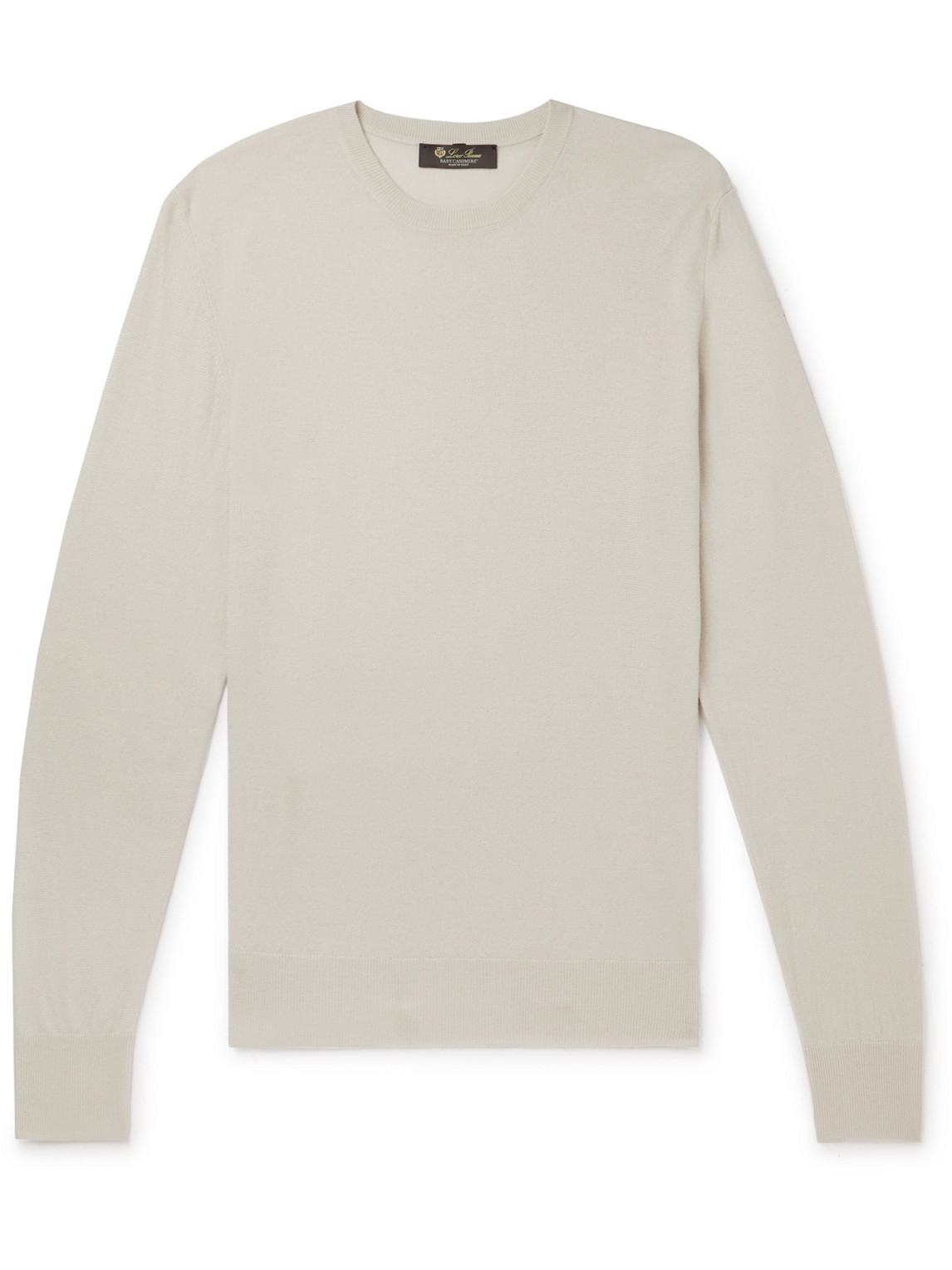 Loro Piana Slim-fit Baby Cashmere Sweater In Neutrals