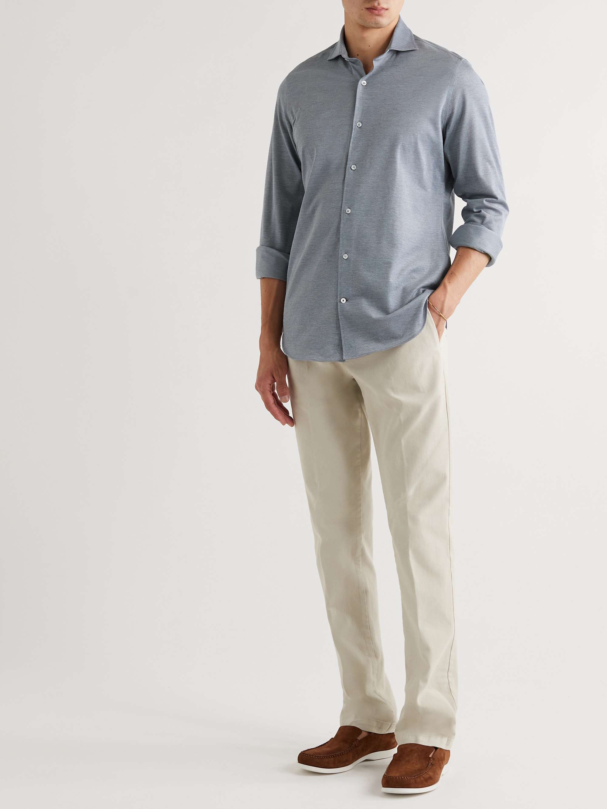 LORO PIANA Andrew Cotton Oxford Shirt