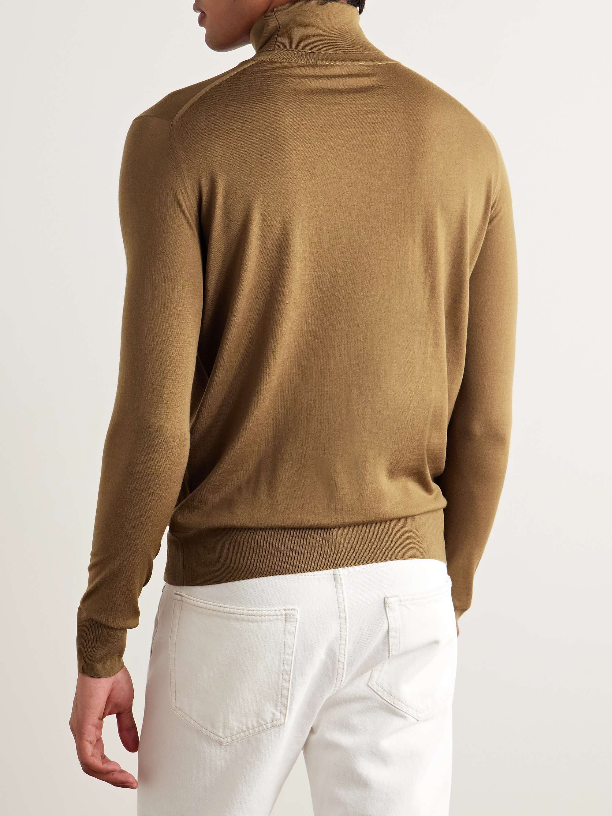 LORO PIANA Dolcevita Slim-Fit Virgin Wool Rollneck Sweater