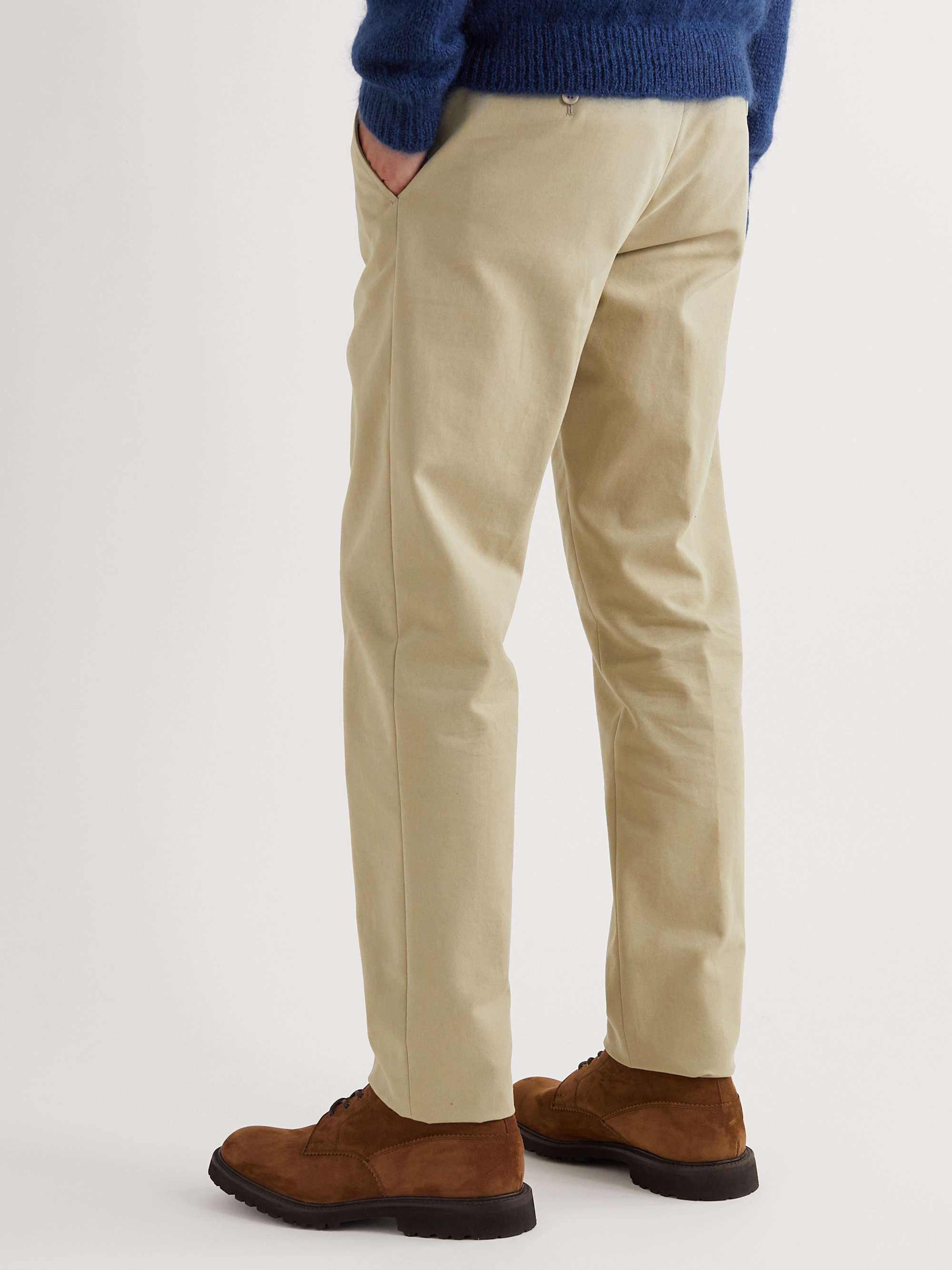 LORO PIANA Tapered Cotton-Twill Chinos