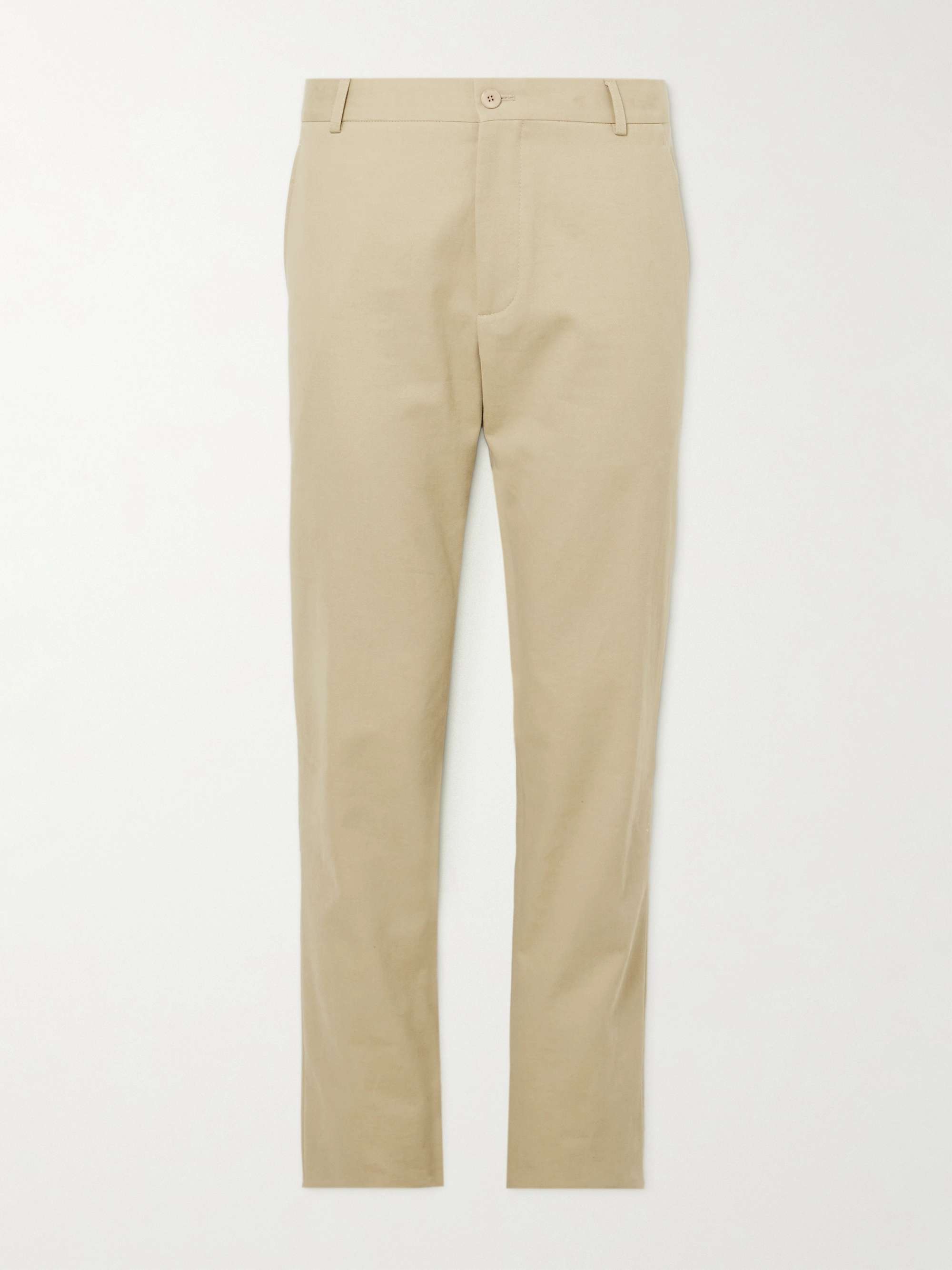 LORO PIANA Tapered Cotton-Twill Chinos