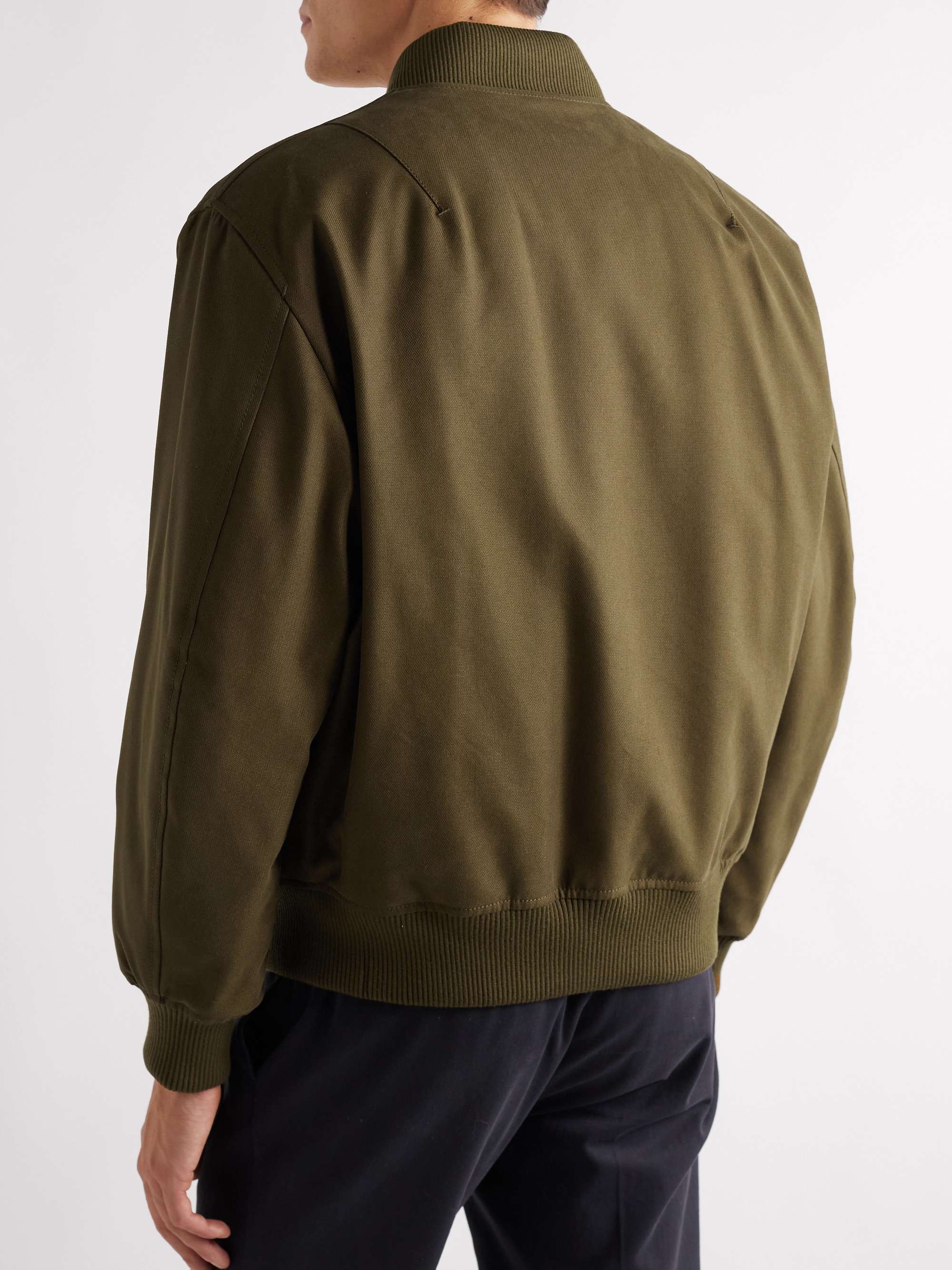LORO PIANA Thule Virgin Wool-Blend Gabardine Bomber Jacket