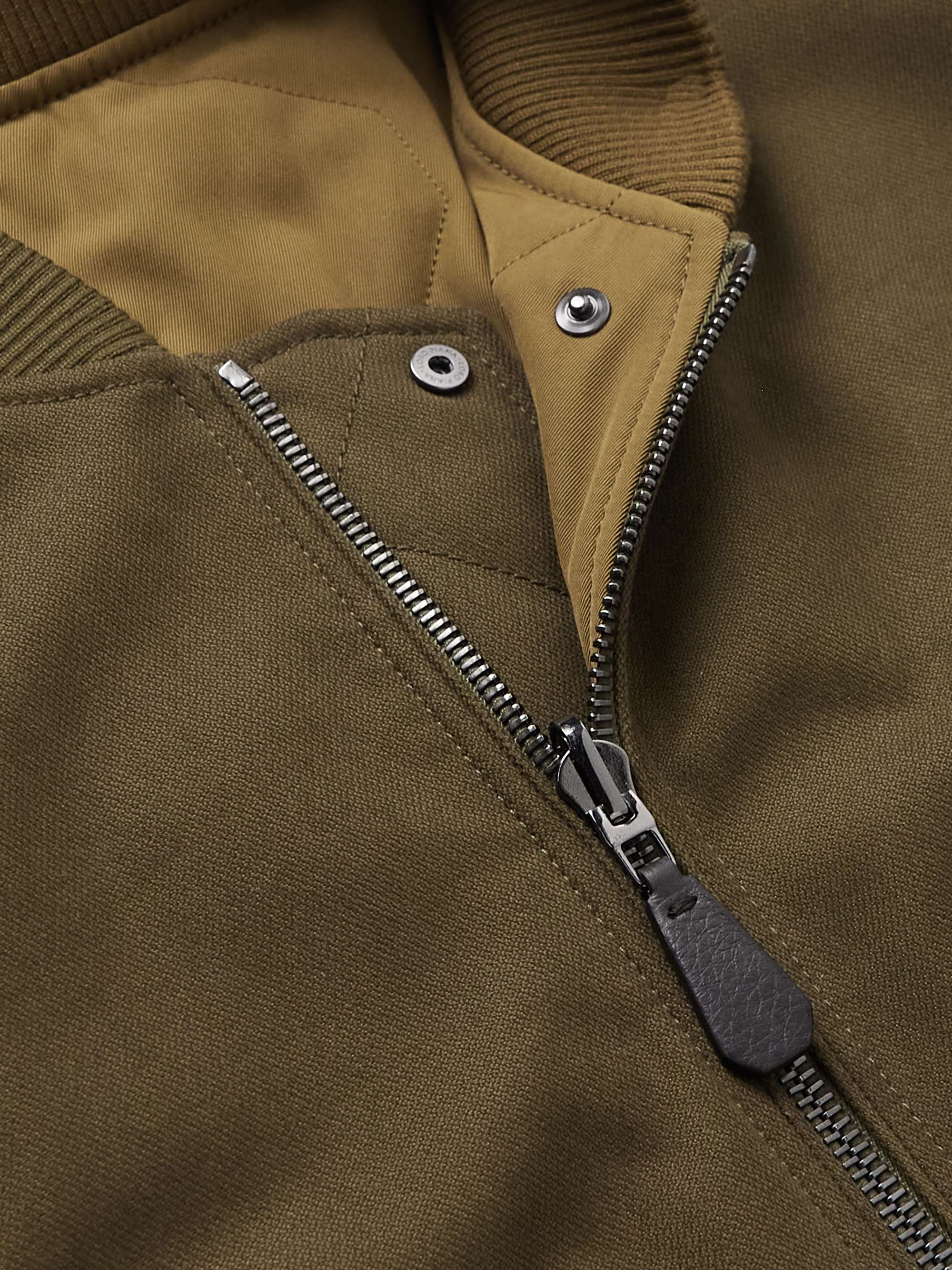 LORO PIANA Thule Virgin Wool-Blend Gabardine Bomber Jacket