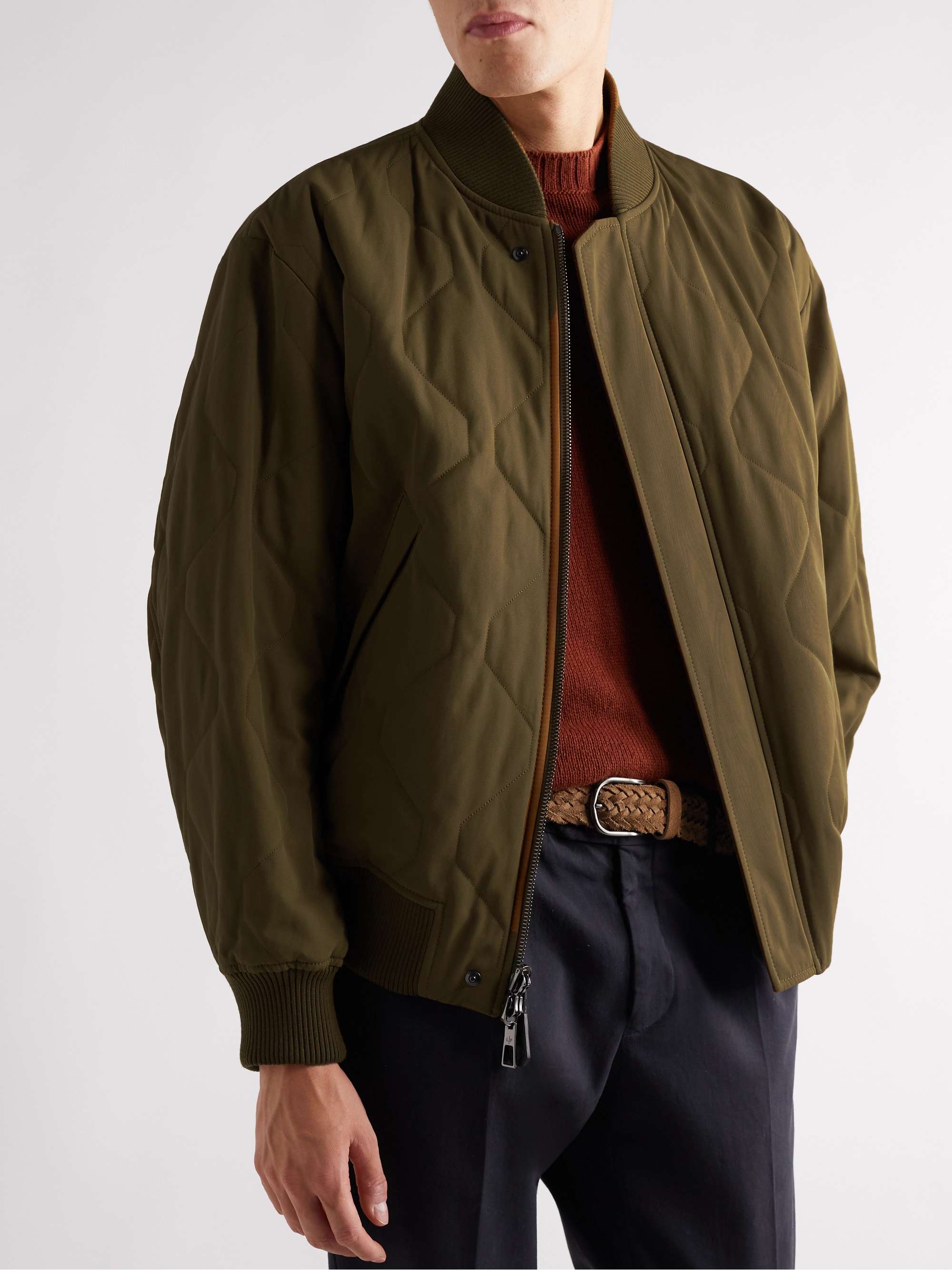 LORO PIANA Thule Virgin Wool-Blend Gabardine Bomber Jacket