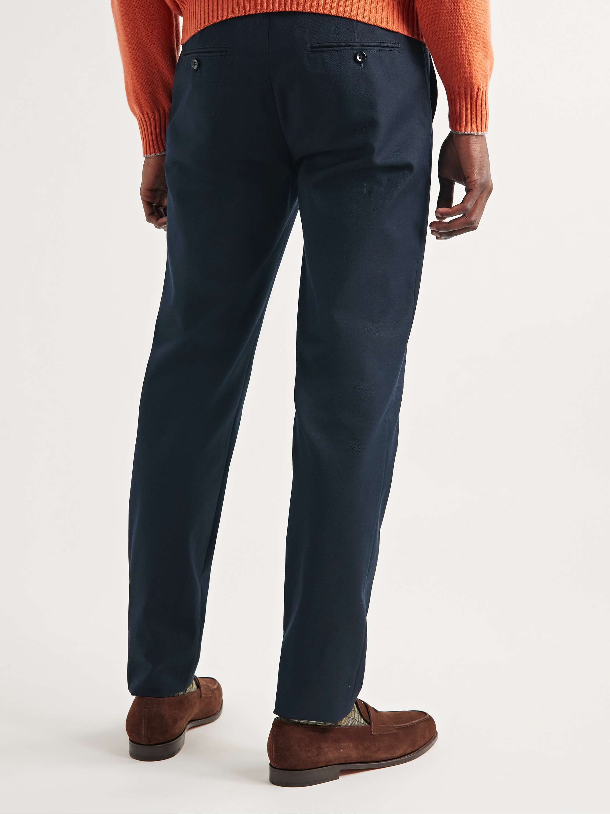 LORO PIANA Slim-Fit Cotton and Wool-Blend Twill Chinos