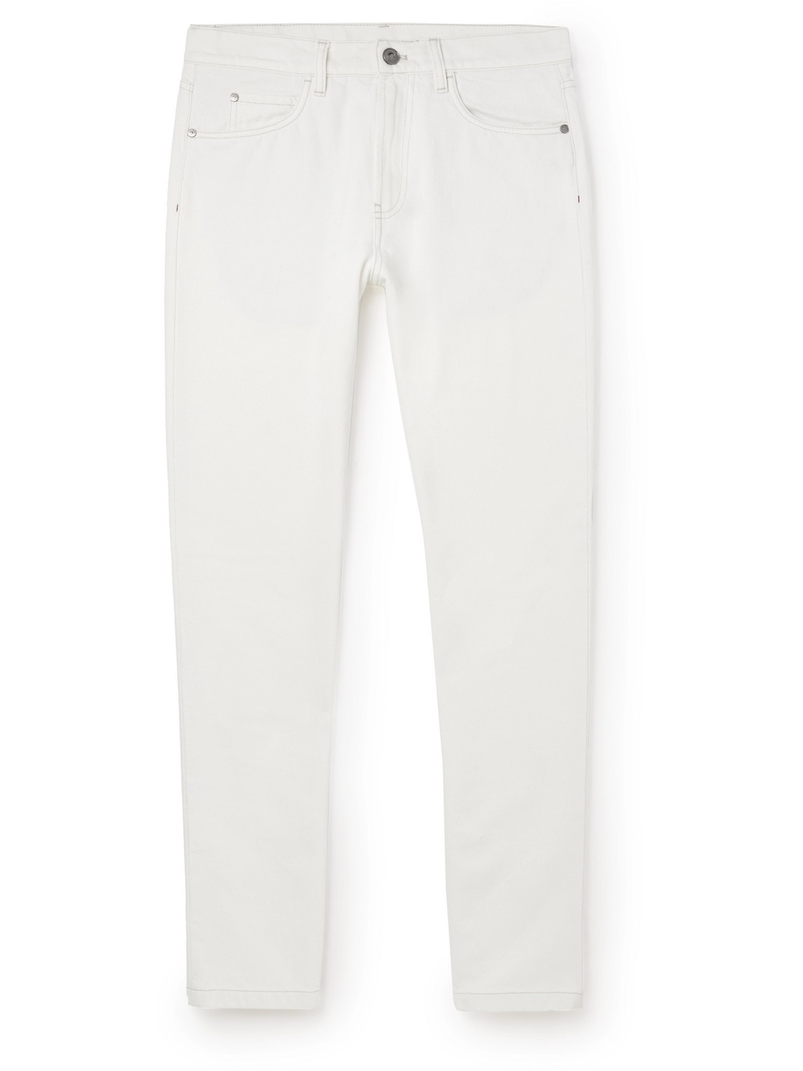 Loro Piana Slim-fit Jeans In White