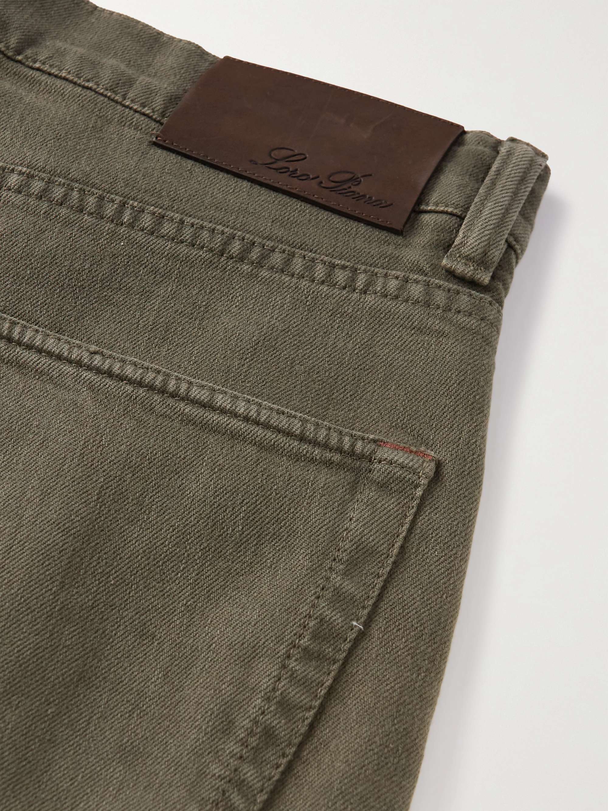 LORO PIANA Slim-Fit Garment-Dyed Jeans
