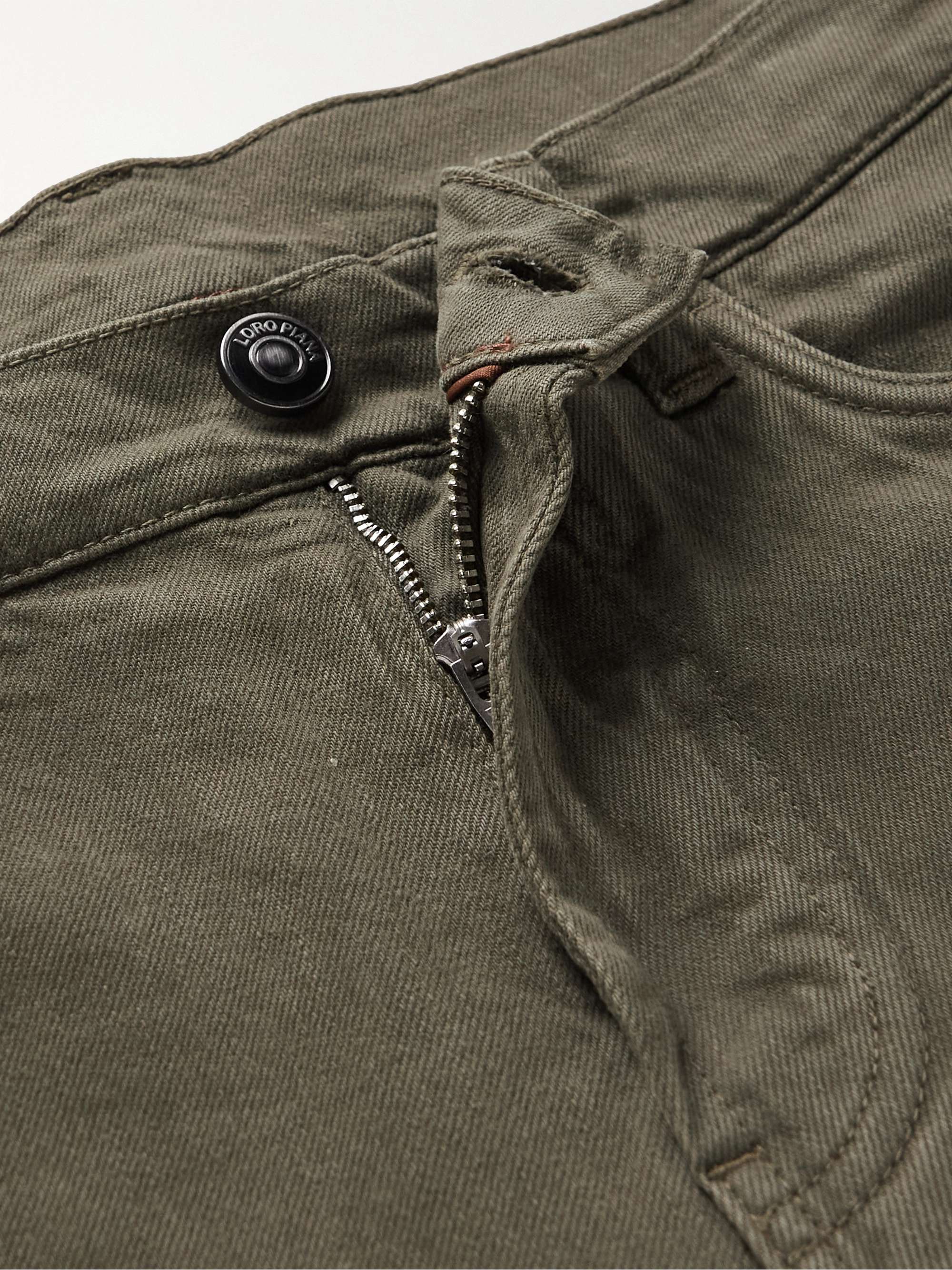 LORO PIANA Slim-Fit Garment-Dyed Jeans