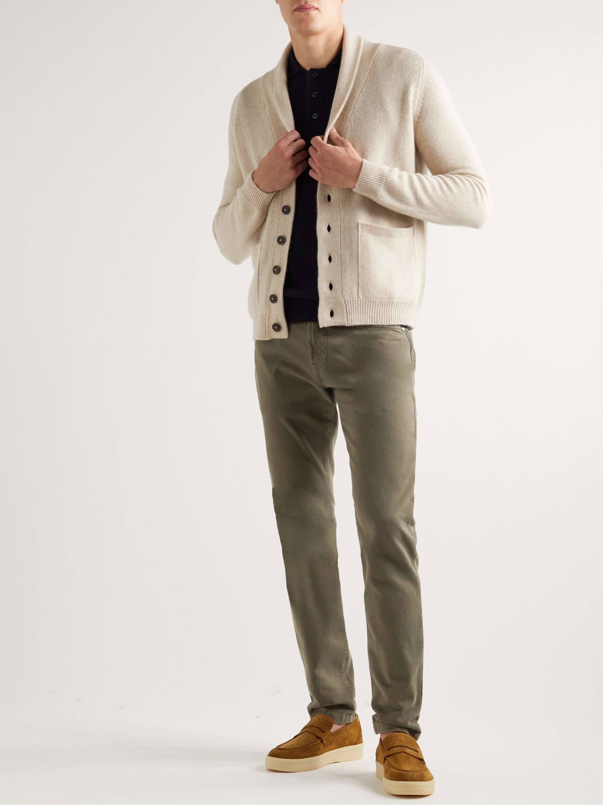 LORO PIANA Slim-Fit Garment-Dyed Jeans