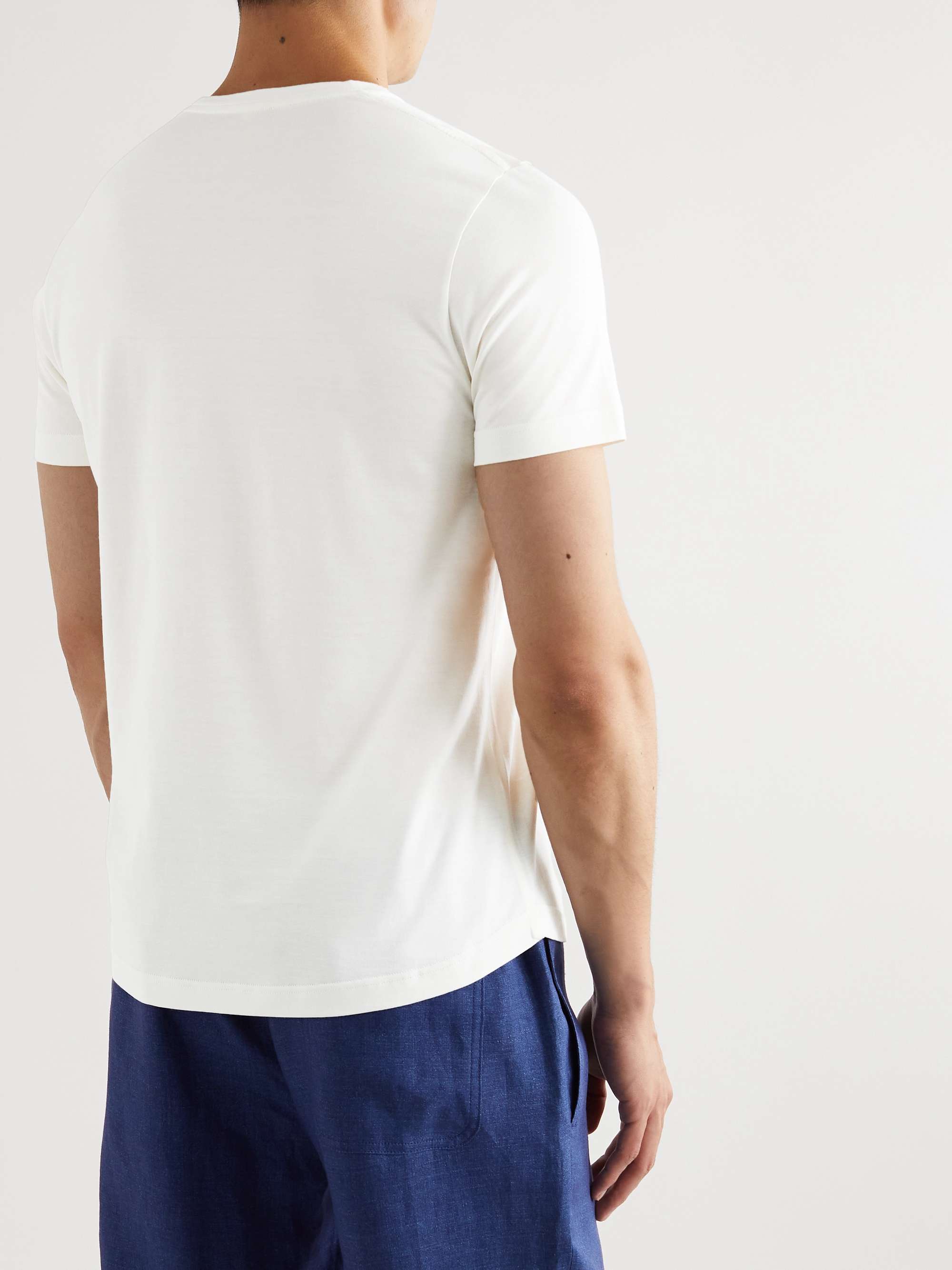 LORO PIANA Silk and Cotton-Blend Jersey T-Shirt
