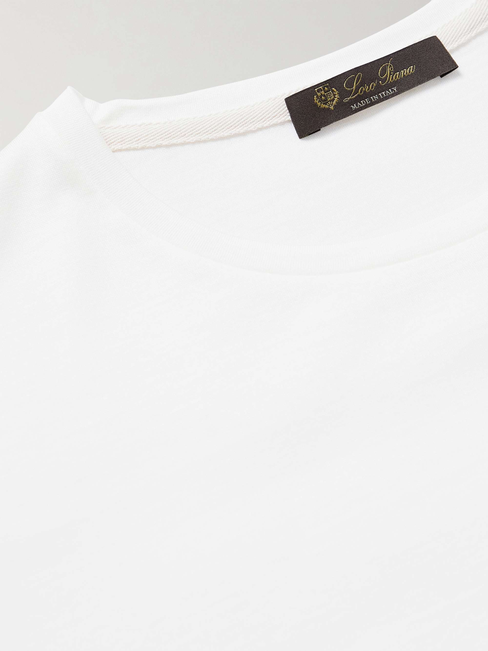 LORO PIANA Silk and Cotton-Blend Jersey T-Shirt