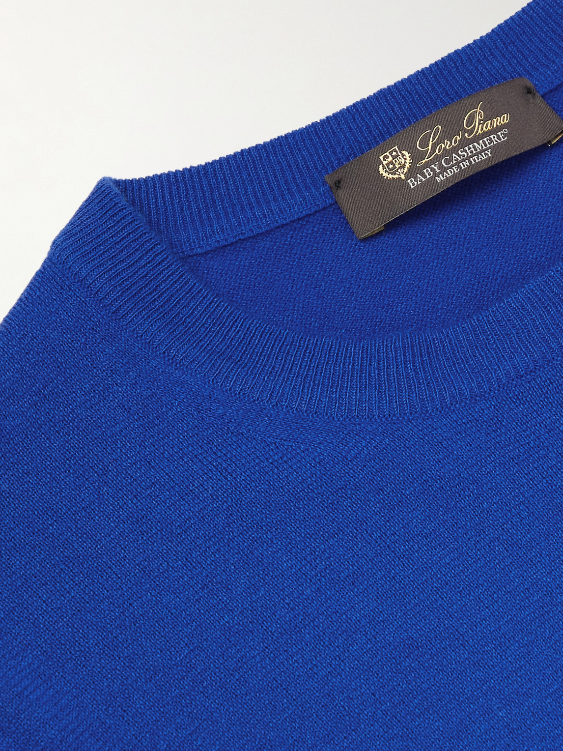  Loro Piana - Baby Cashmere Superlight Dyed Crewneck - Men - Blue - It 48 
