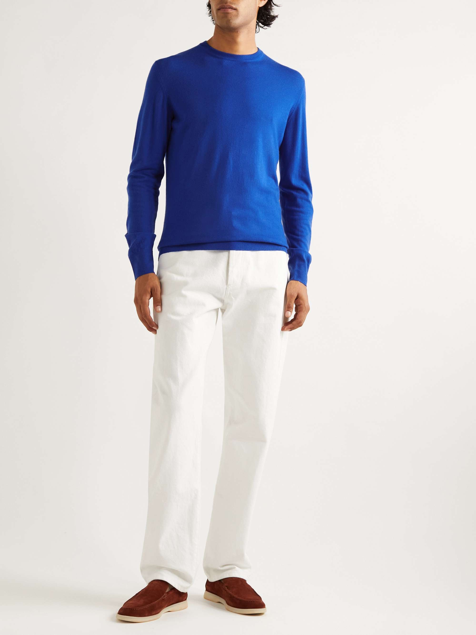 LORO PIANA Baby Cashmere Superlight Dyed Crewneck