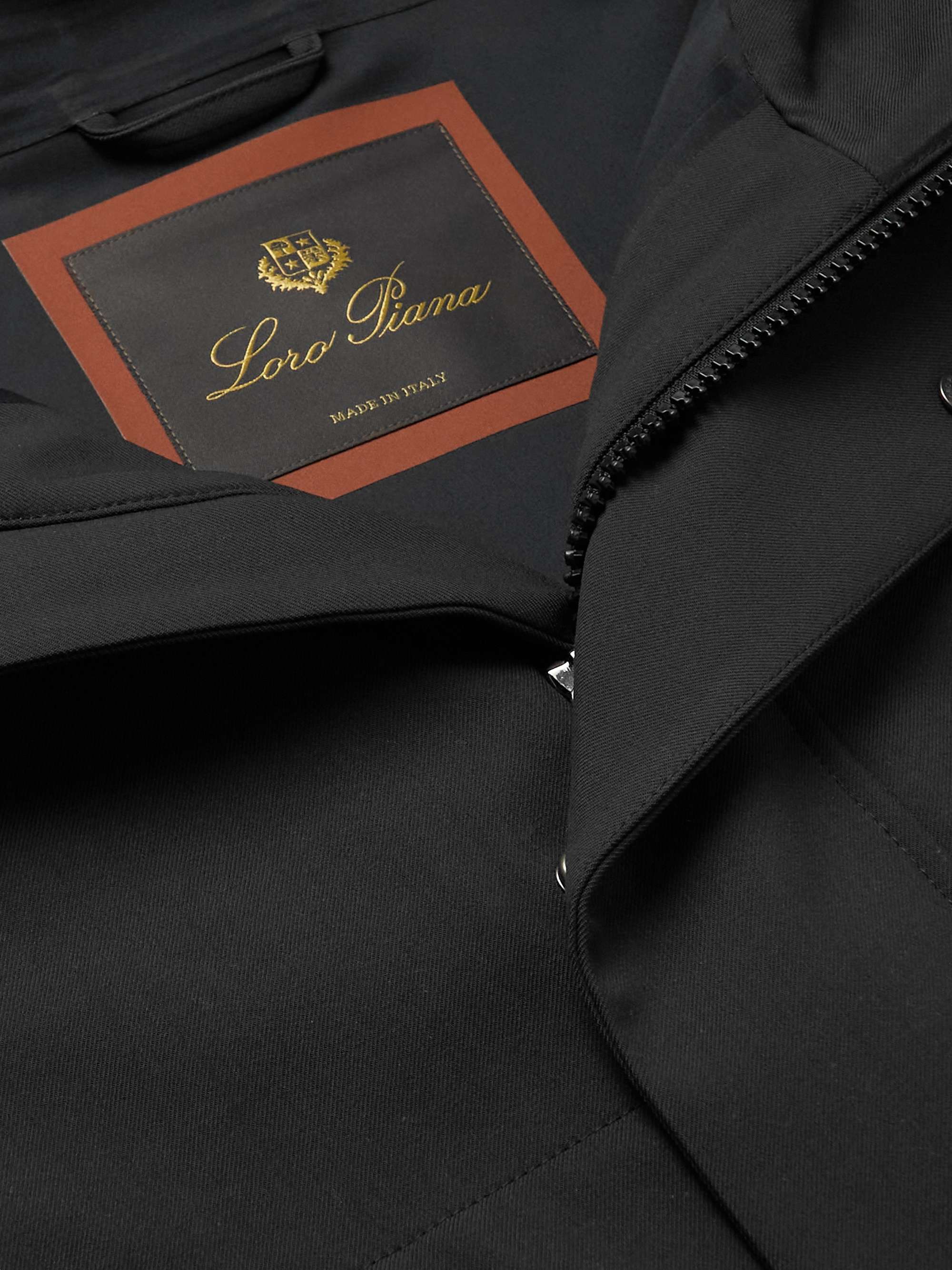 LORO PIANA Haston Wool-Twill Hooded Jacket