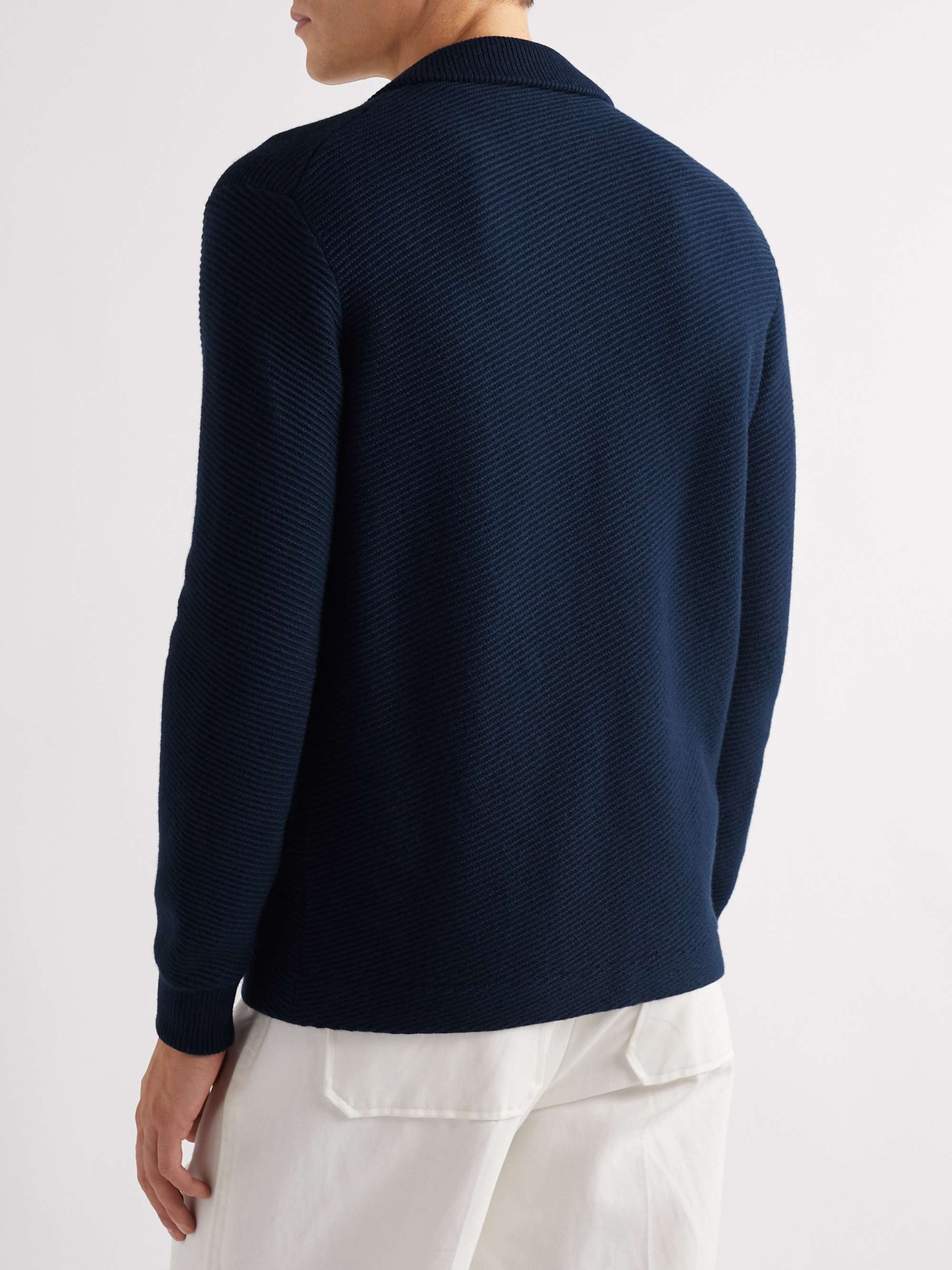 LORO PIANA Ribbed Cashmere Cardigan