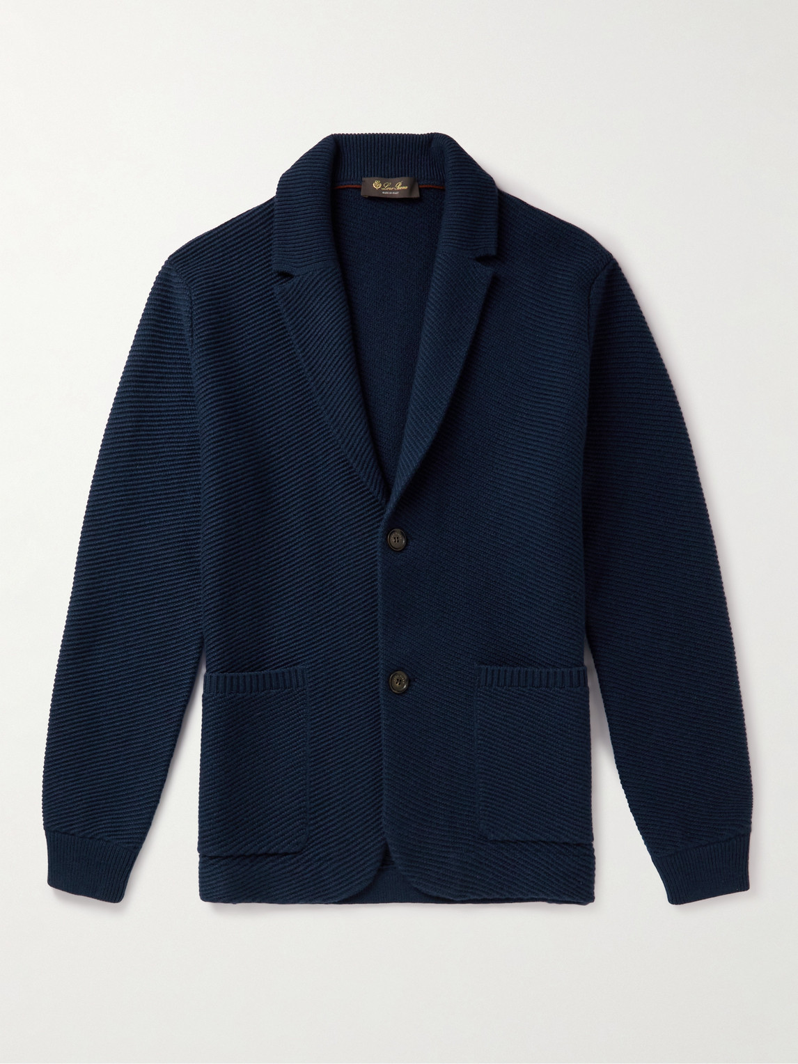 Loro Piana Ribbed Cashmere Cardigan IT 46