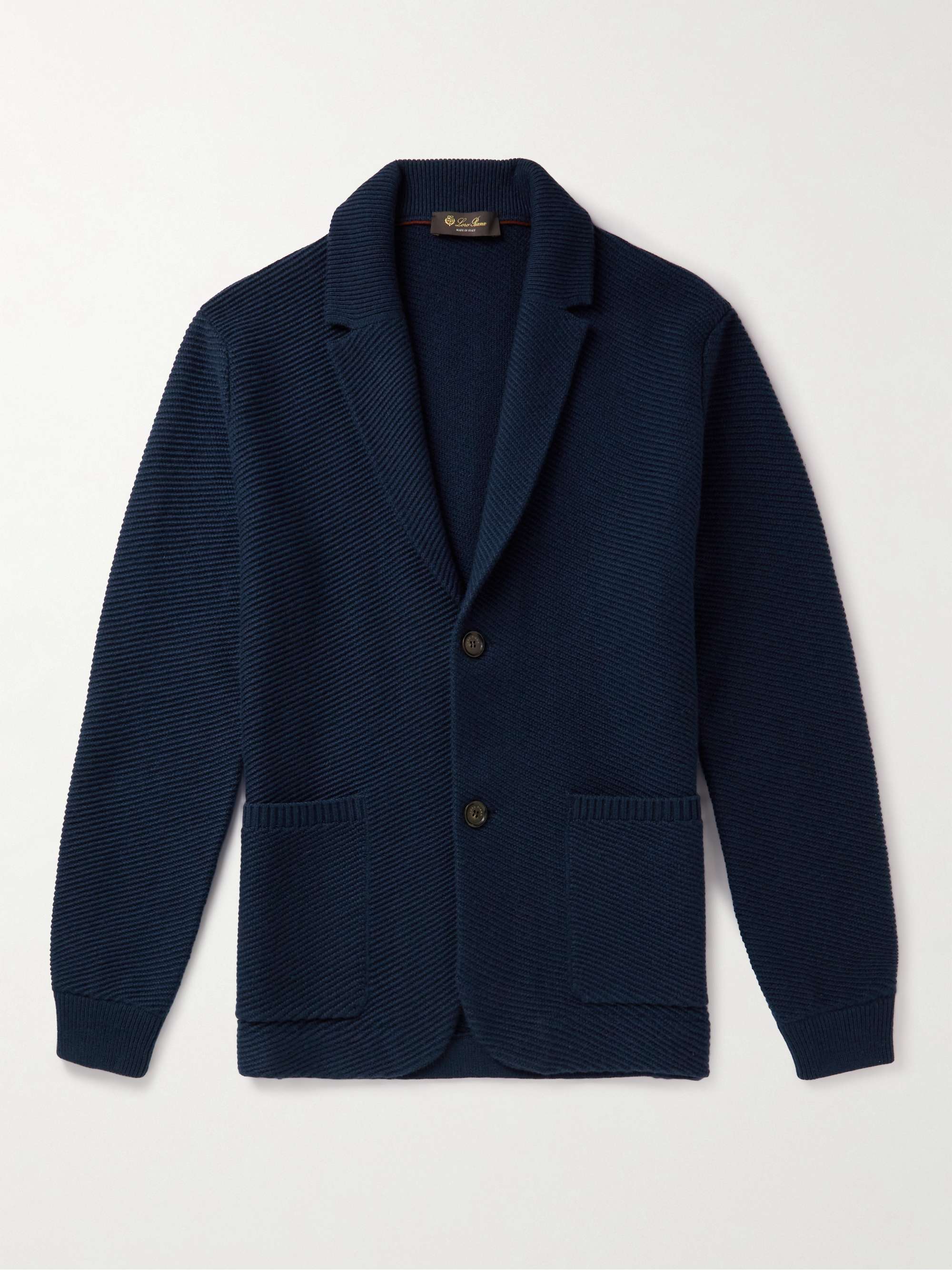 LORO PIANA Ribbed Cashmere Cardigan