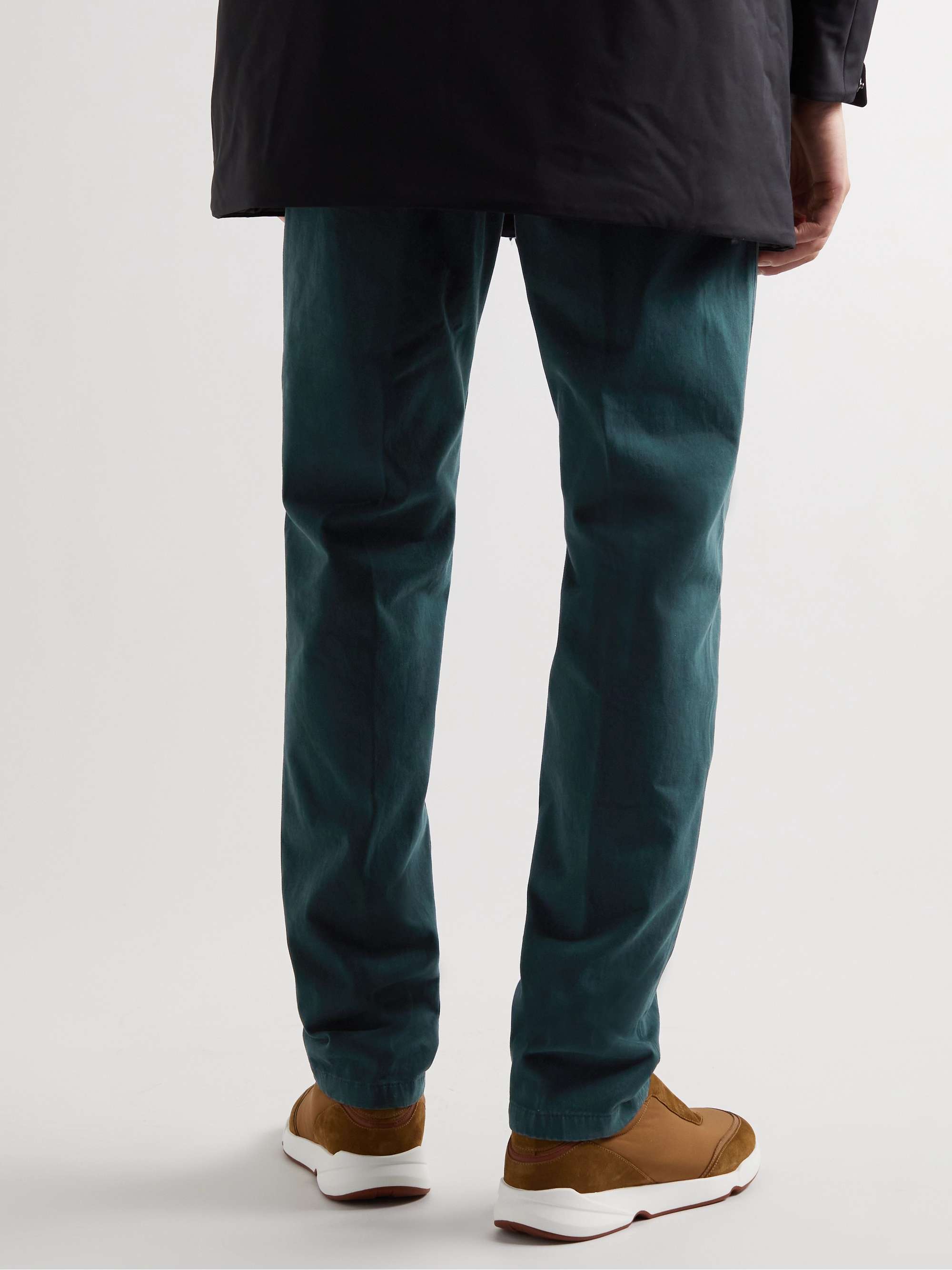 LORO PIANA Slim-Fit Cotton-Blend Trousers