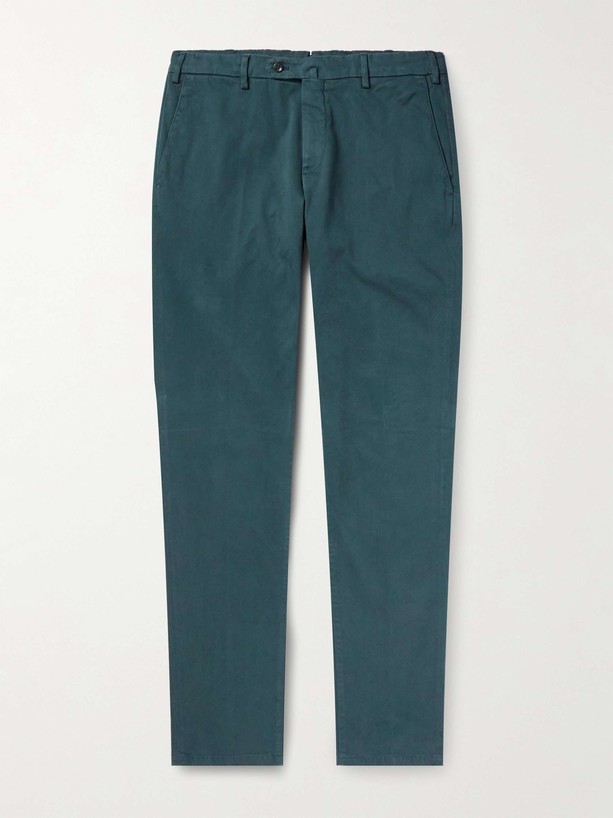 LORO PIANA Slim-Fit Cotton-Blend Trousers