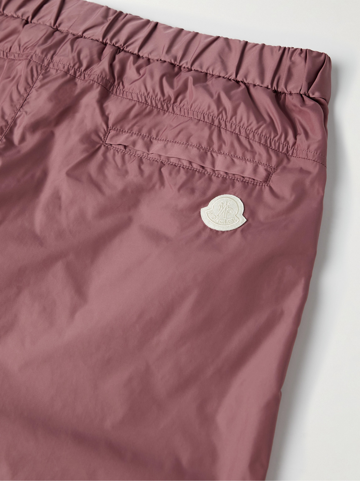 Moncler Genius 2 Moncler 1952 Tapered Logo-print Shell Trousers In Pink