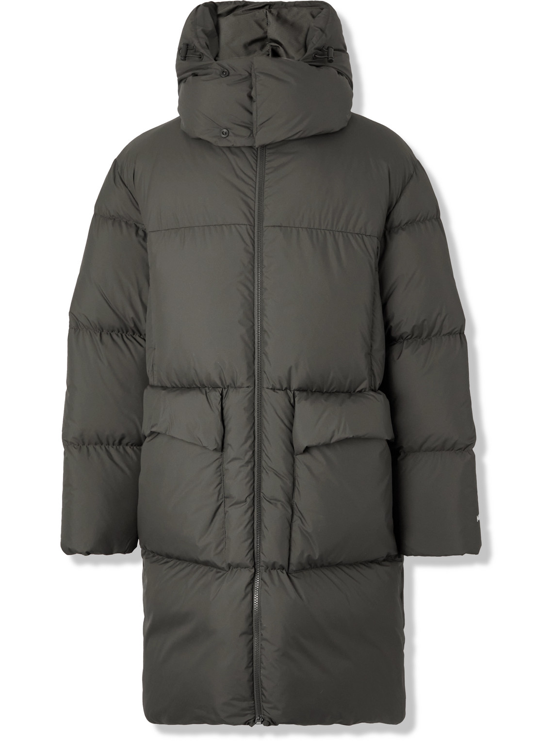 Shop Moncler Genius 2 Moncler 1952 Canvey Quilted Shell Hooded Down Parka In Green