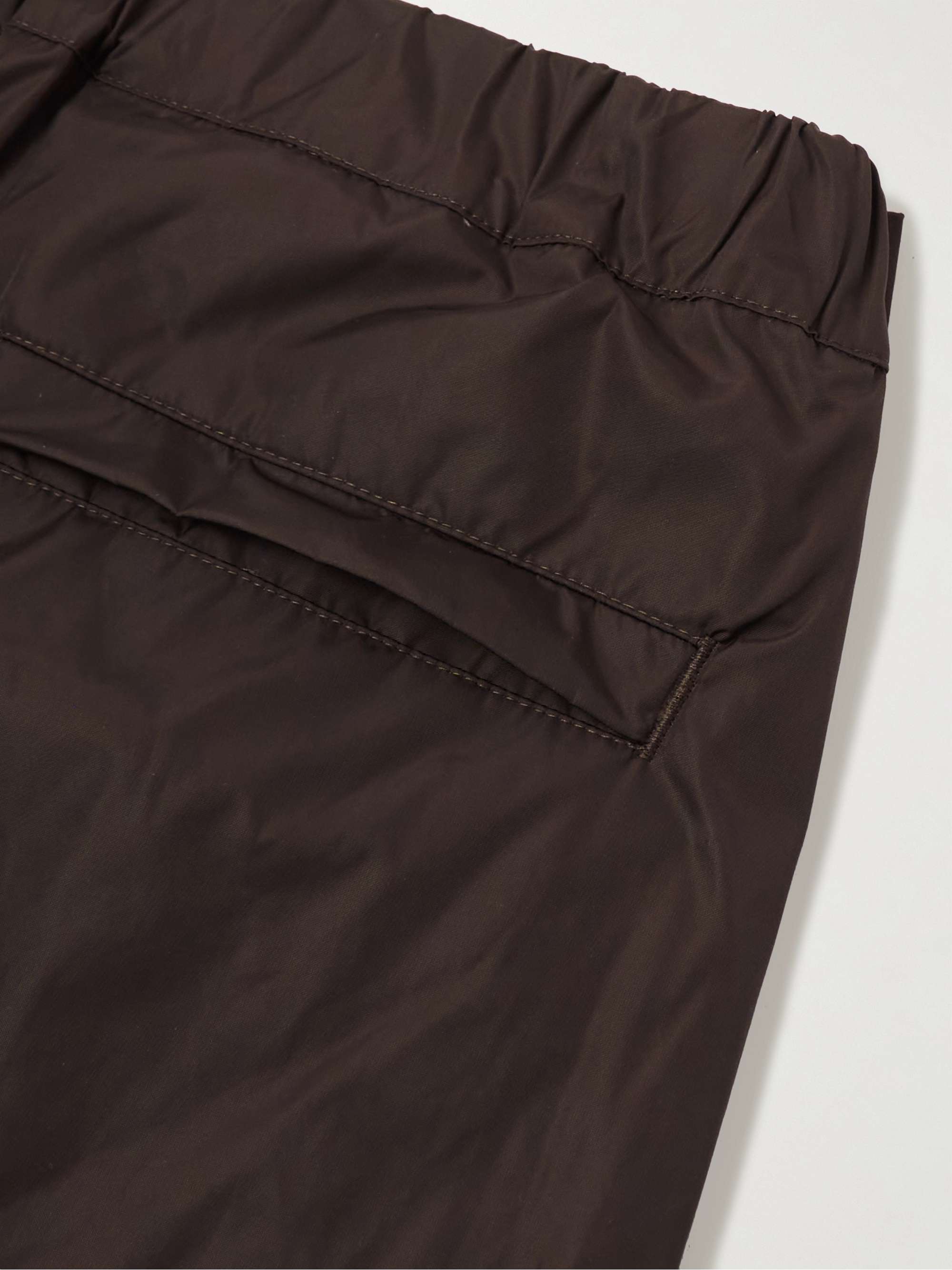 VALENTINO GARAVANI Wide-Leg Logo-Embroidered Shell Track Pants