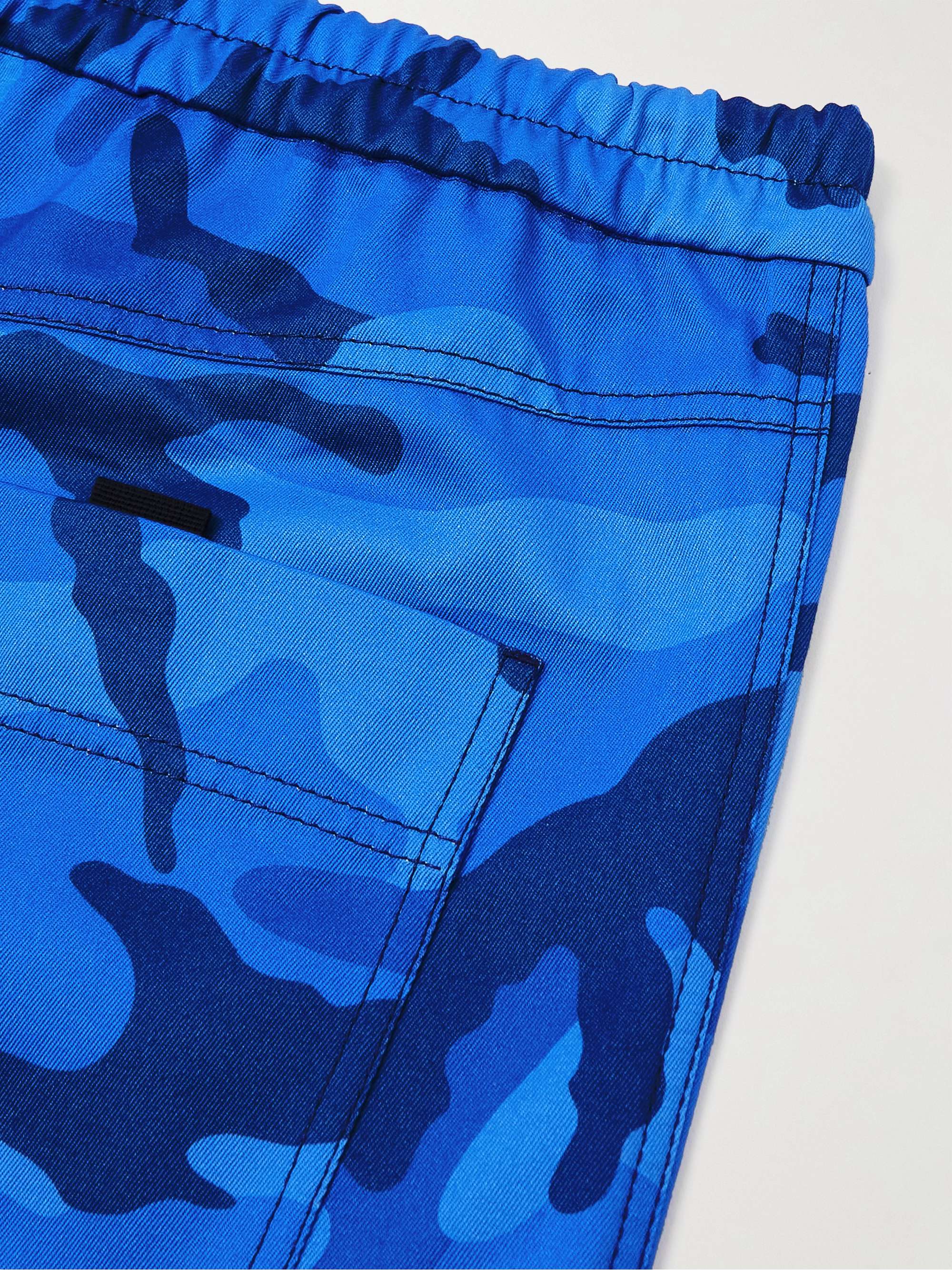 VALENTINO GARAVANI Wide-Leg Camouflage-Print Cotton-Twill Cargo Trousers