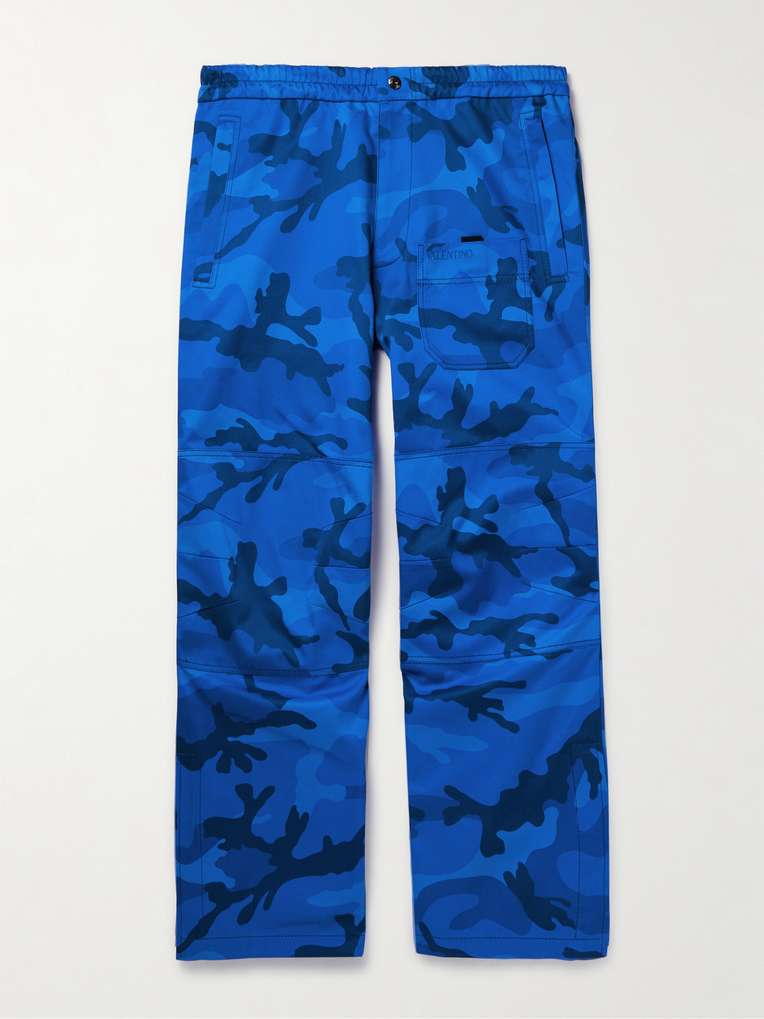 Valentino Garavani — Wide-Leg Camouflage-Print Cotton-Twill Cargo Trousers