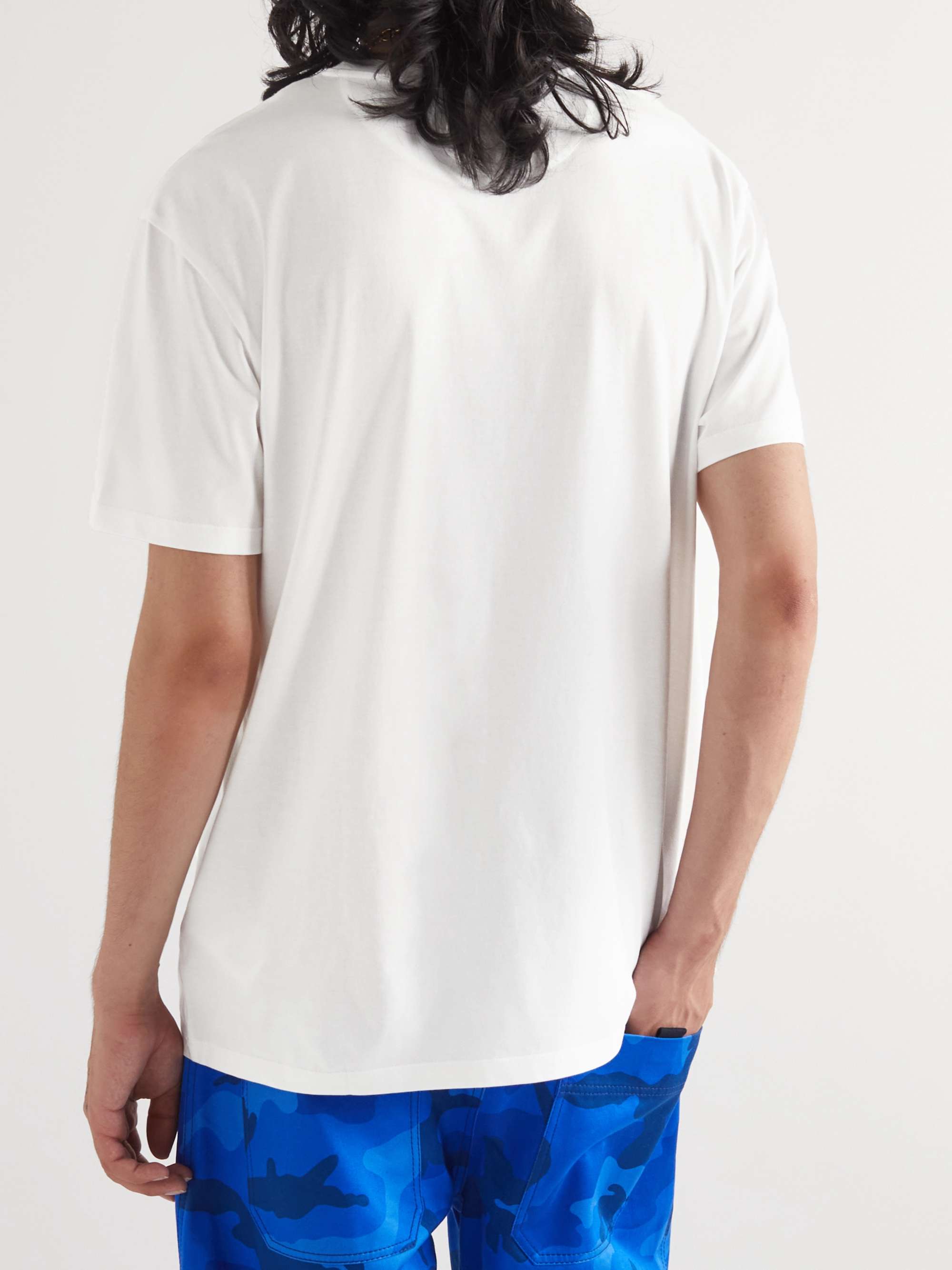 VALENTINO GARAVANI Logo-Appliquéd Cotton-Jersey T-Shirt