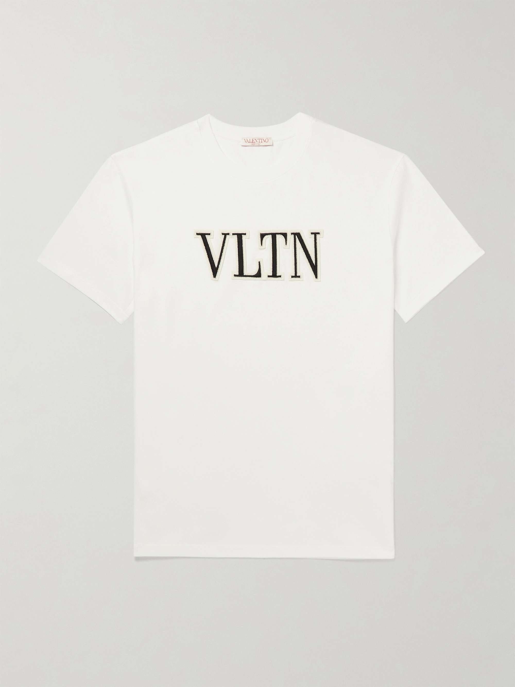 VALENTINO GARAVANI Logo-Appliquéd Cotton-Jersey T-Shirt