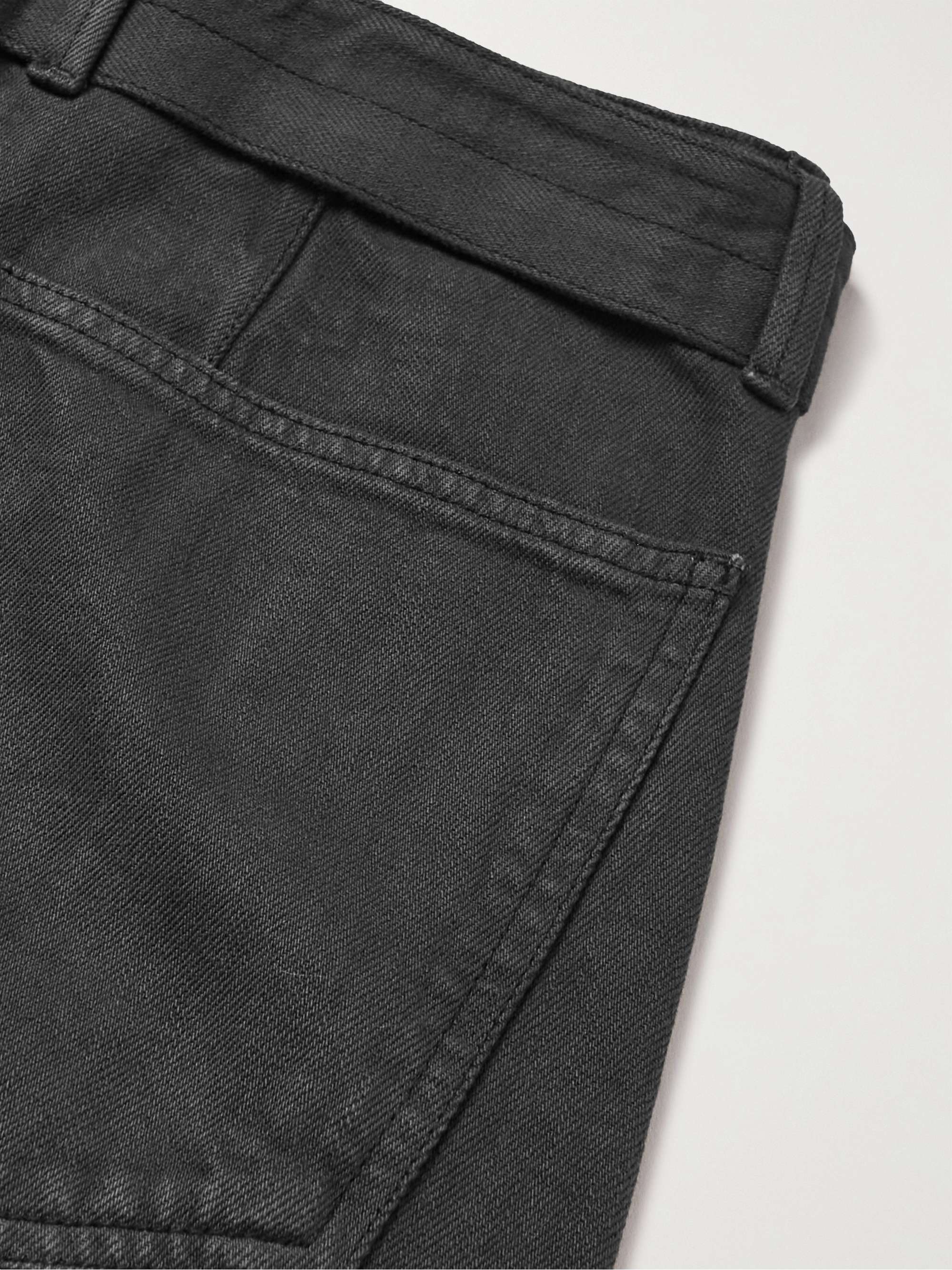 LEMAIRE Wide-Leg Belted Garment-Dyed Jeans