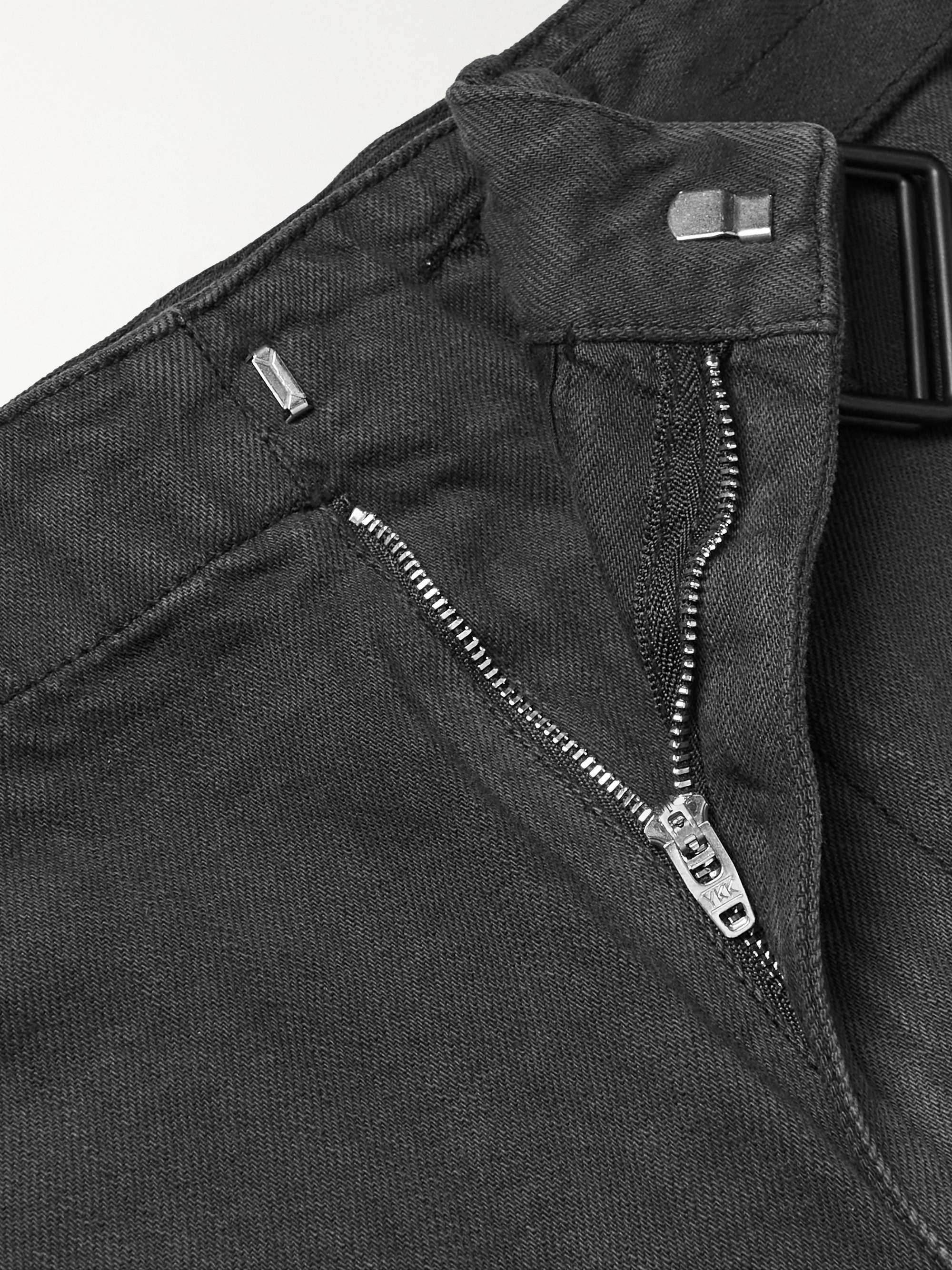 LEMAIRE Wide-Leg Belted Garment-Dyed Jeans